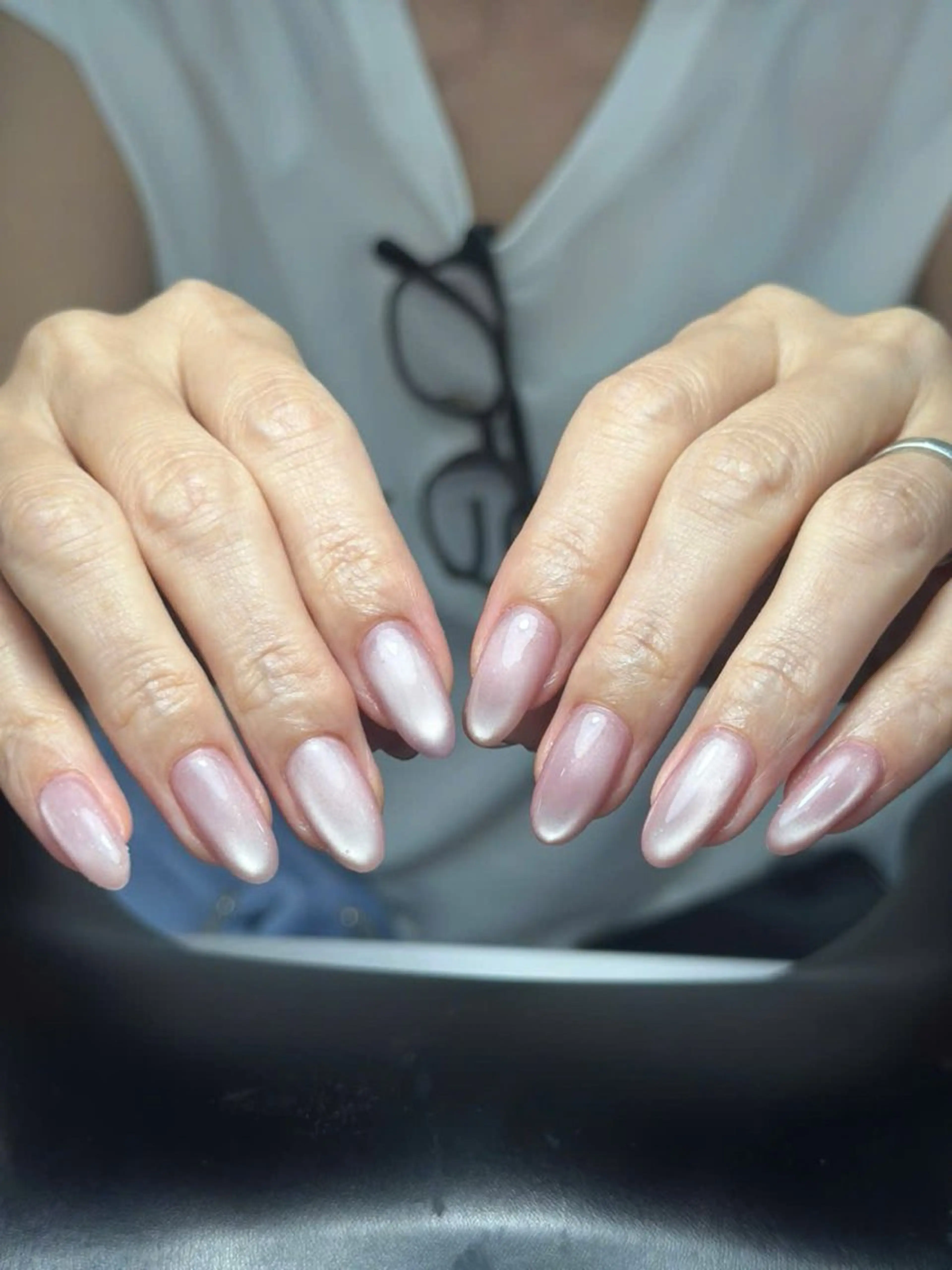 ネイル 長さ出し ジェルネイル 持ち込み オフィスネイル ワンカラーネイル Michi Nail Staffのネイルデザイン