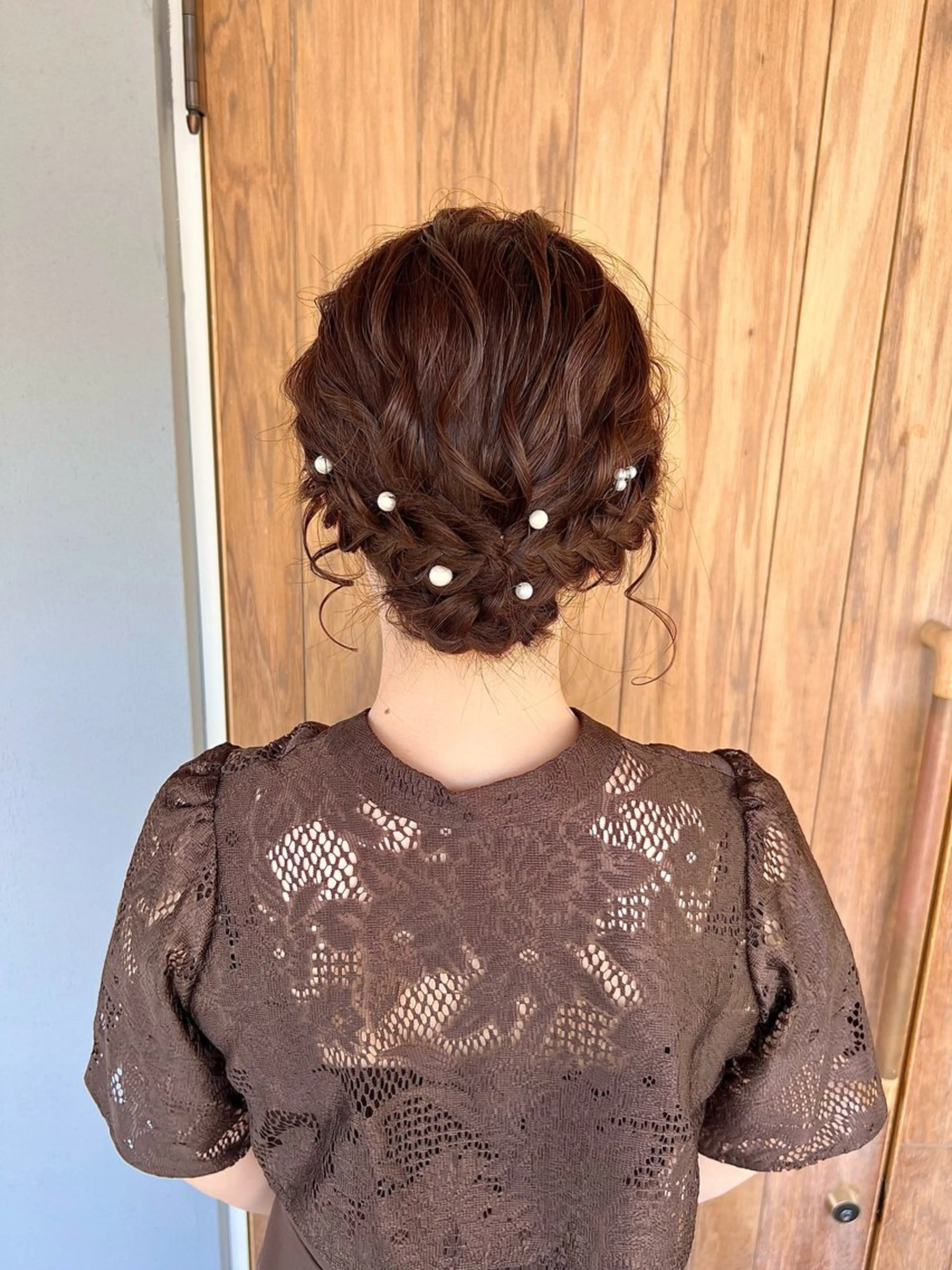 【結婚式お呼ばれ】前髪カット+ヘアセット。の写真