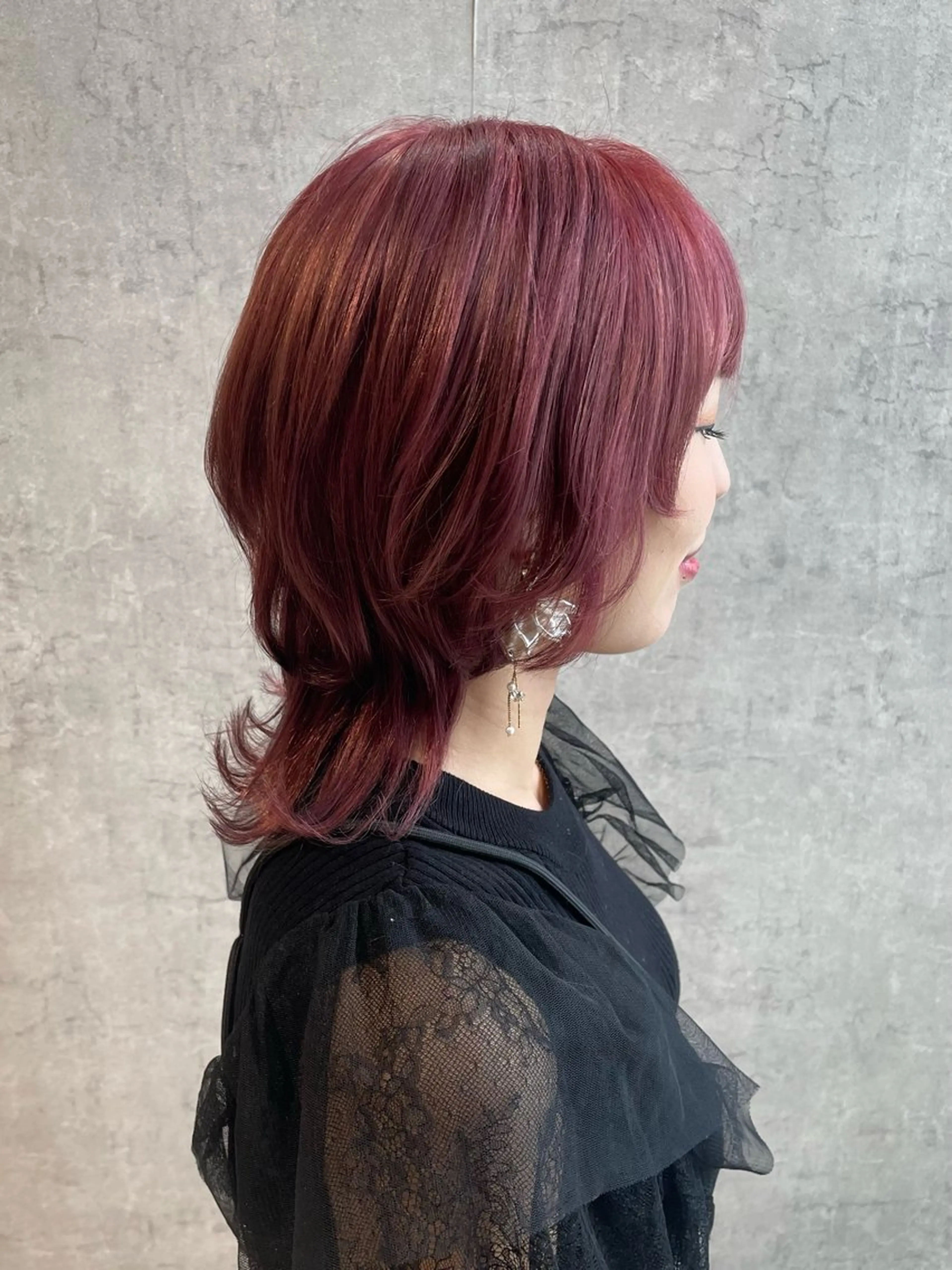 セミロング shiho/名駅💎 ケアカラー/ブリーチのヘアスタイル