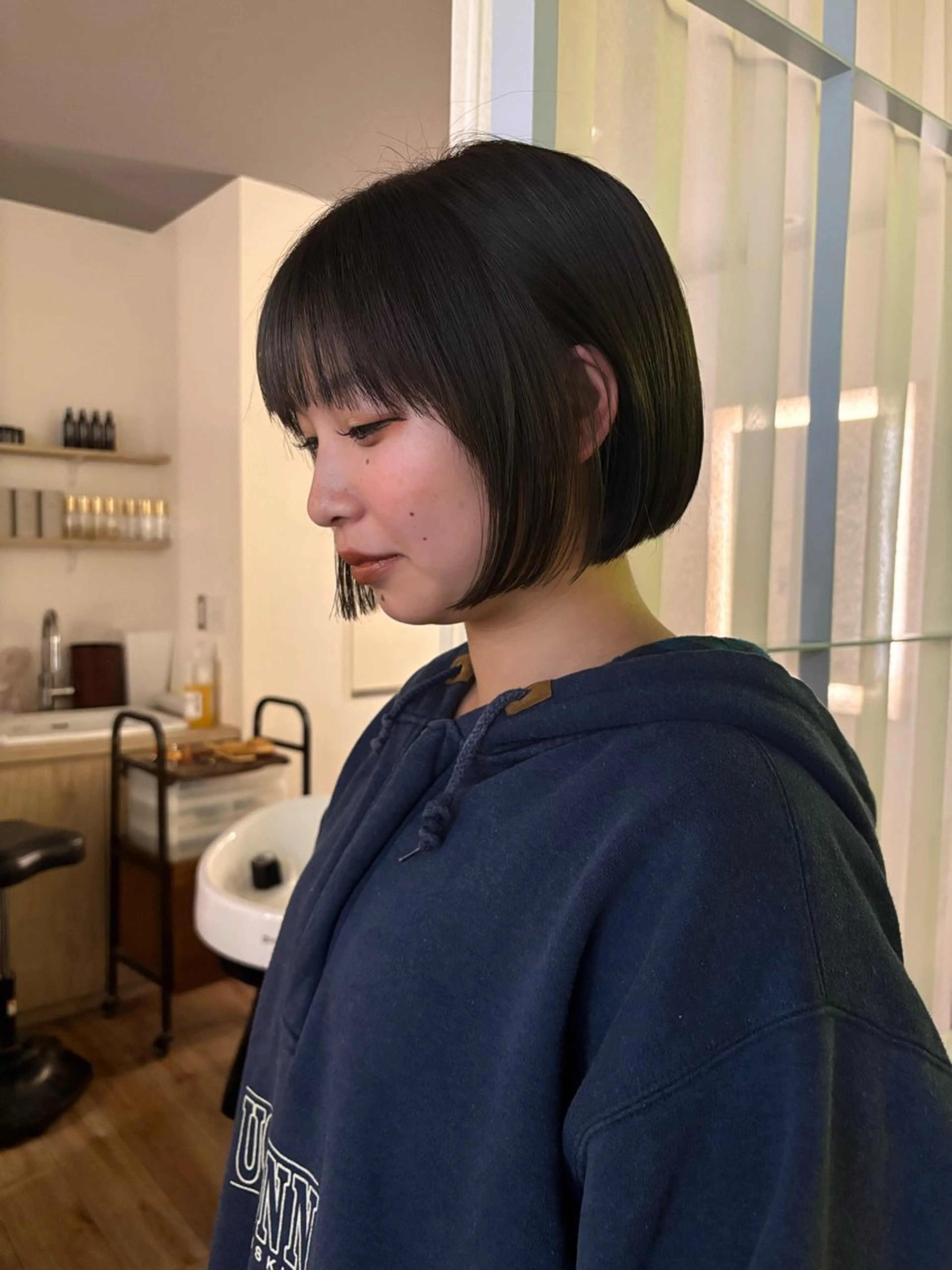 ショート ボブ かのうひなこ🌻 レイヤーカットのヘアスタイル