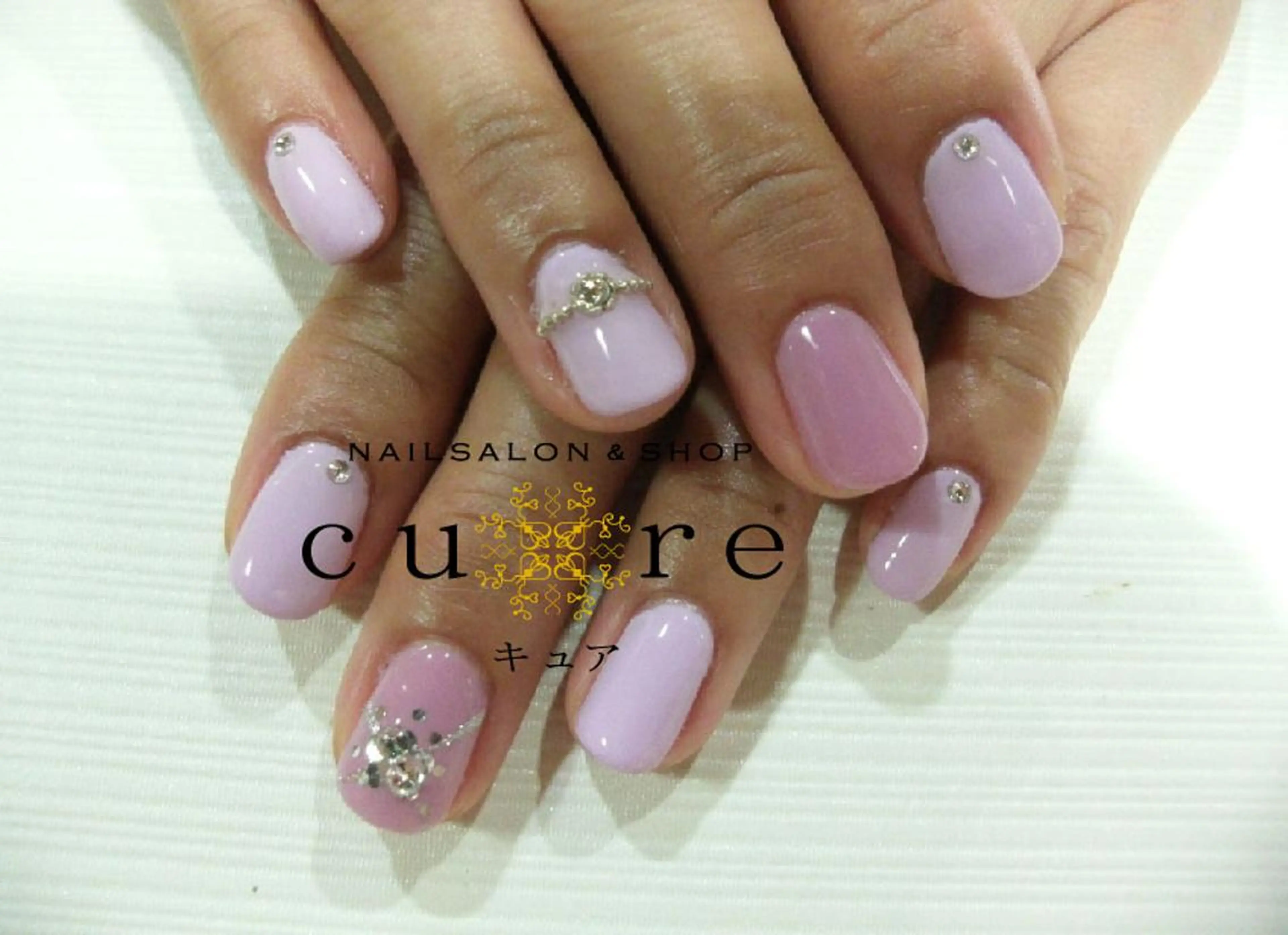 ショート ネイル ハンドネイル ネイルサロン Cureのネイルデザイン