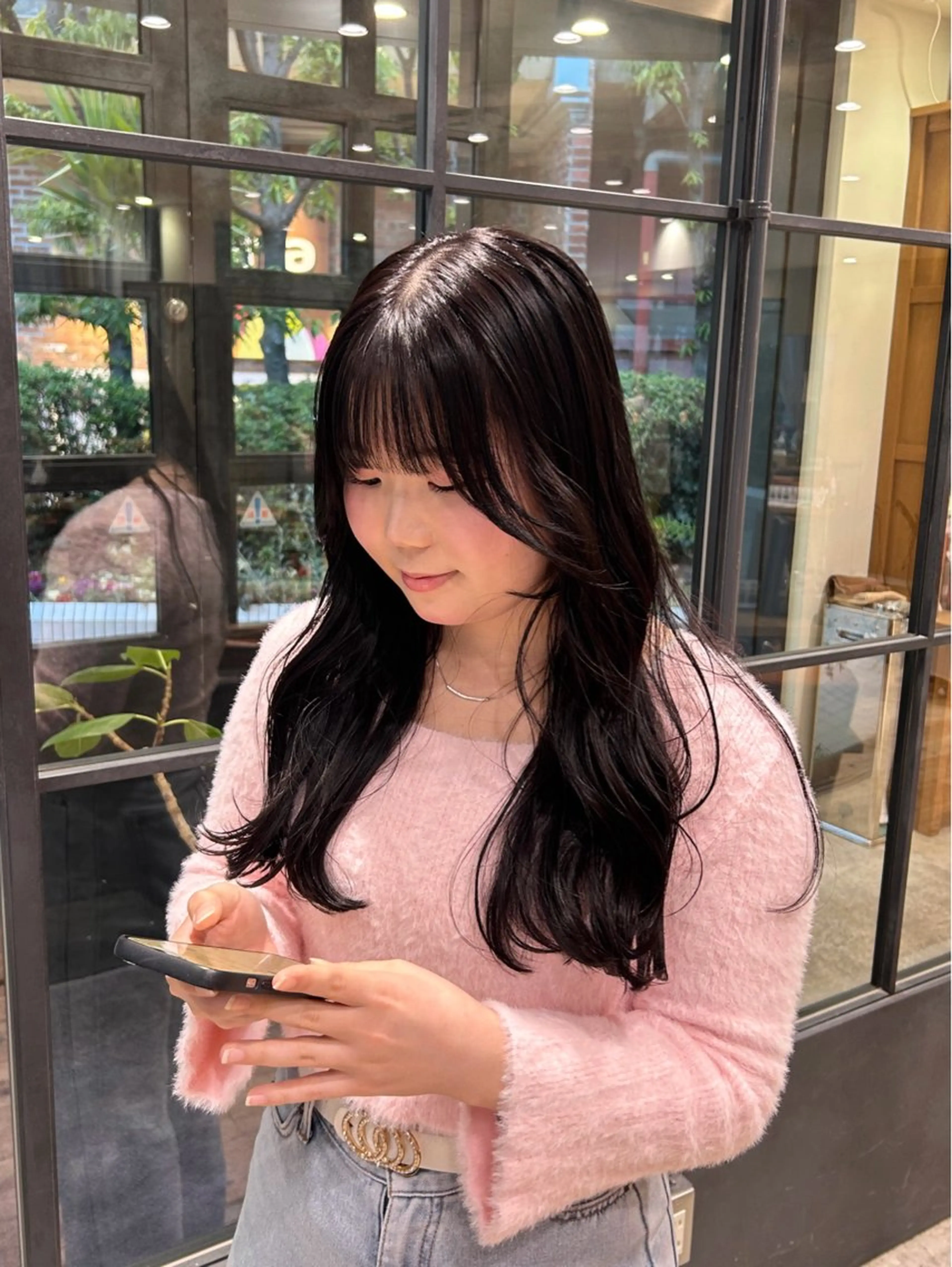 ロング カラー グレージュ ヘアカラー nana/ボブ/ レイヤー/梅田のヘアスタイル