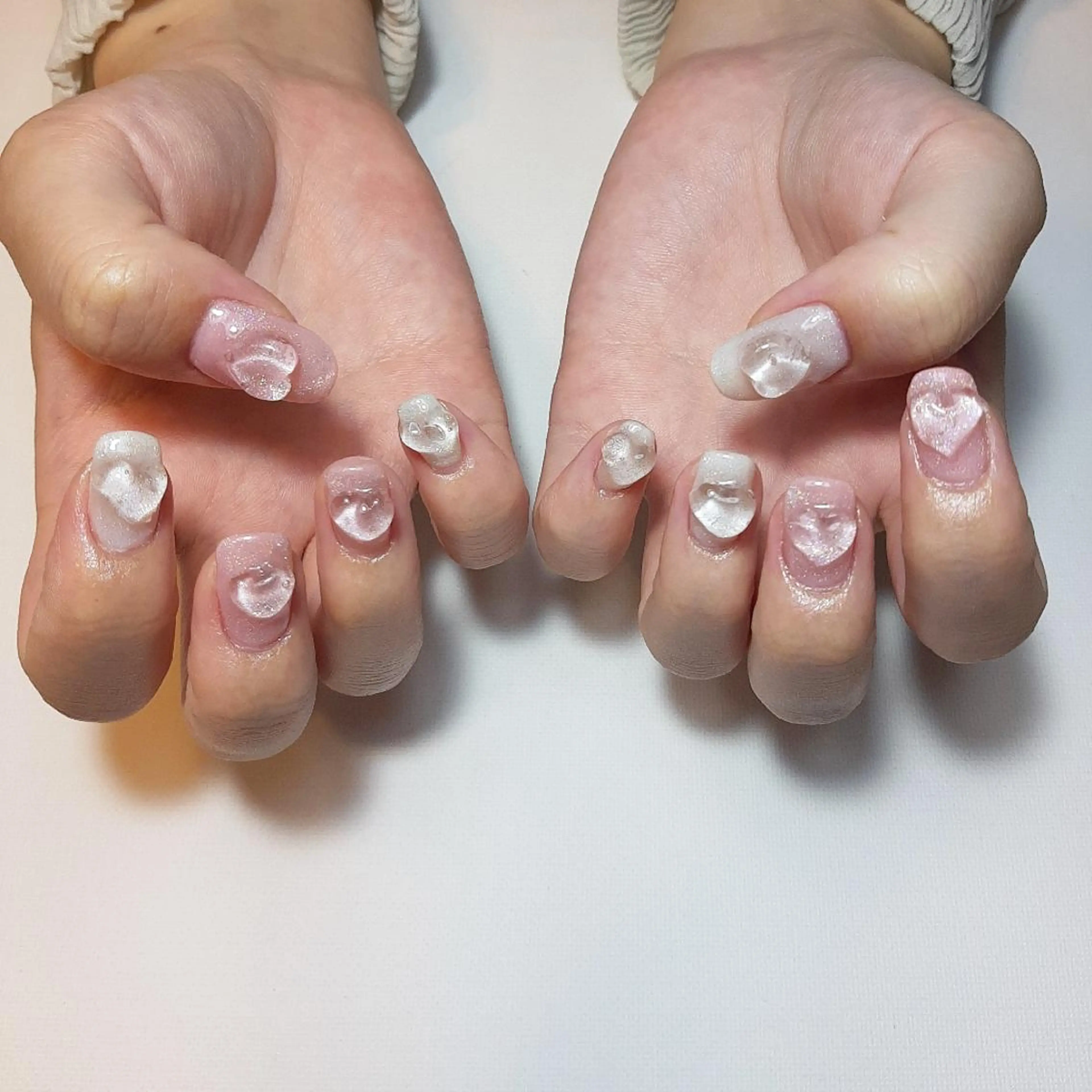 ネイル ハート マグネットネイル owlnail /持込みデザイン専門のネイルデザイン