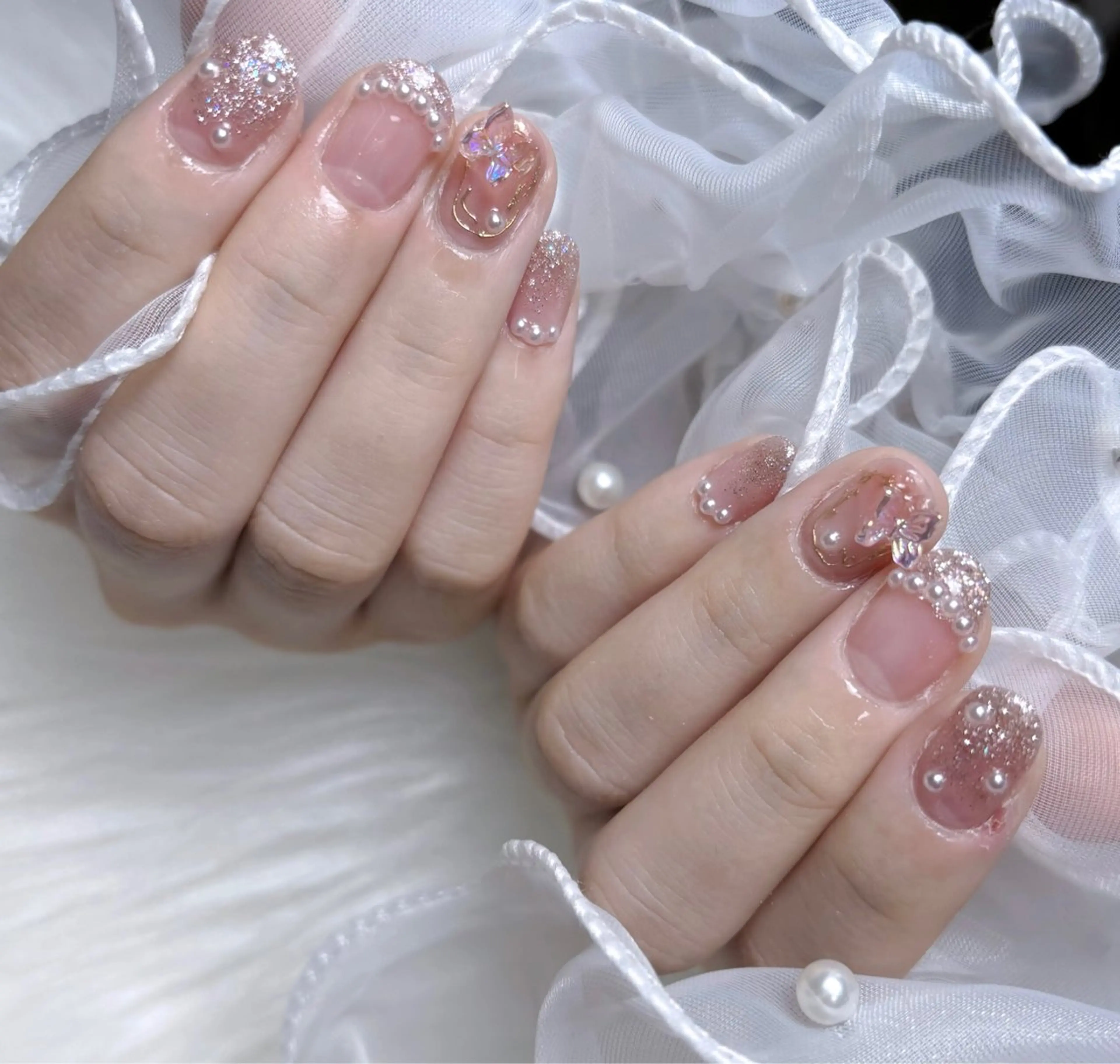 ネイル ハンドネイル Rainrain💧 パーツ豊富、やり放題のネイルデザイン