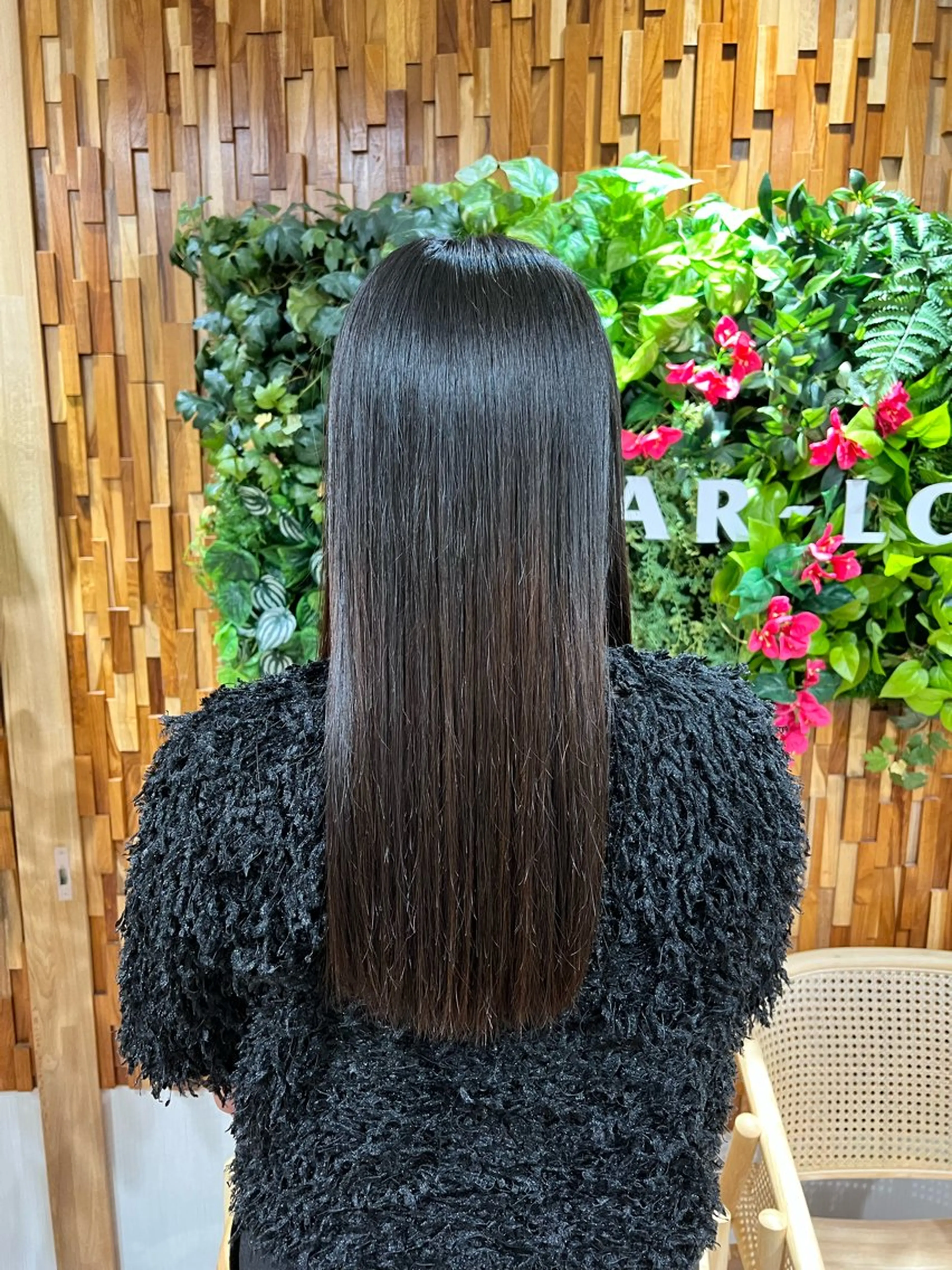 ロング カット 縮毛矯正 ふなき あすかのヘアスタイル