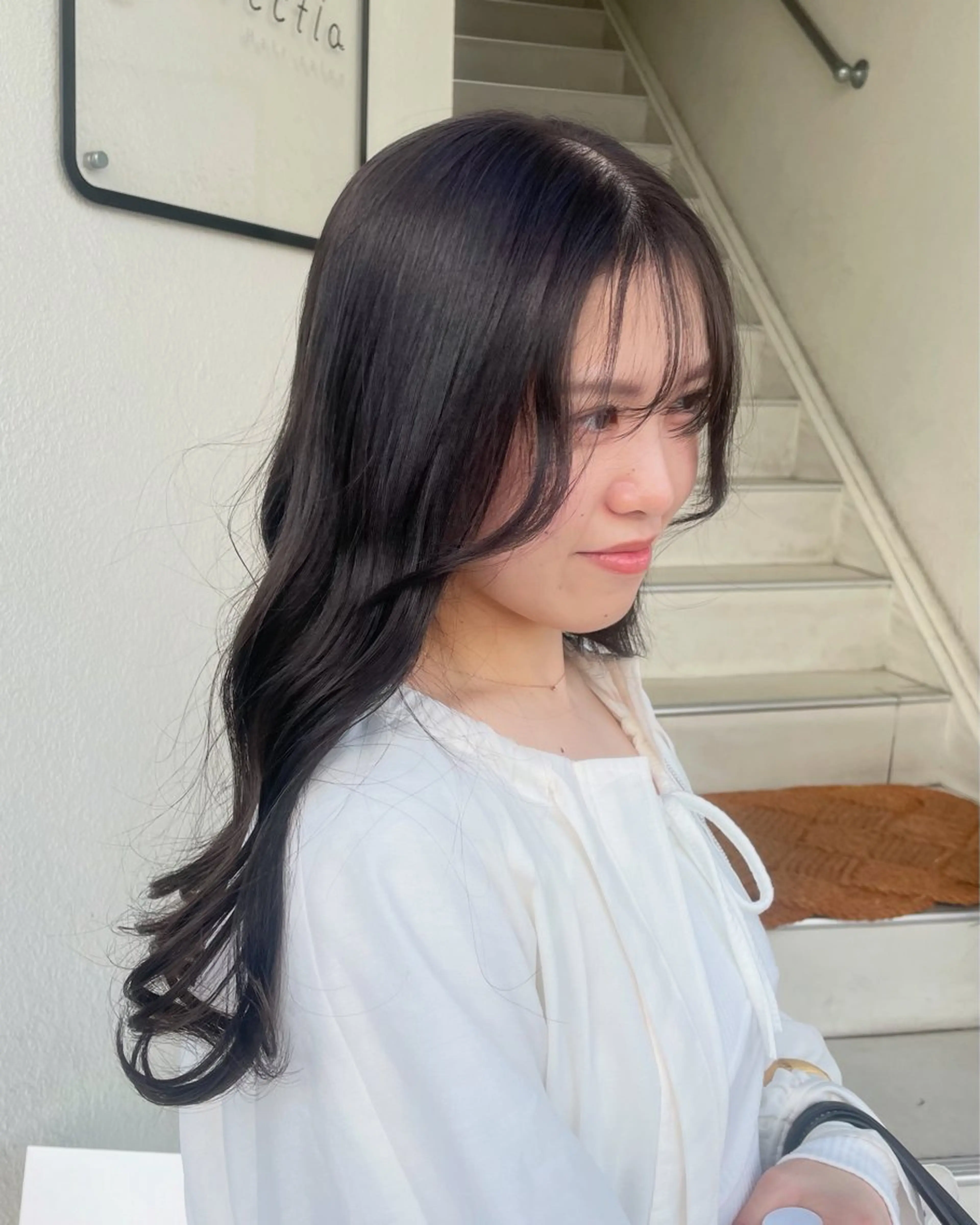 ロング 仲田 野愛のヘアスタイル