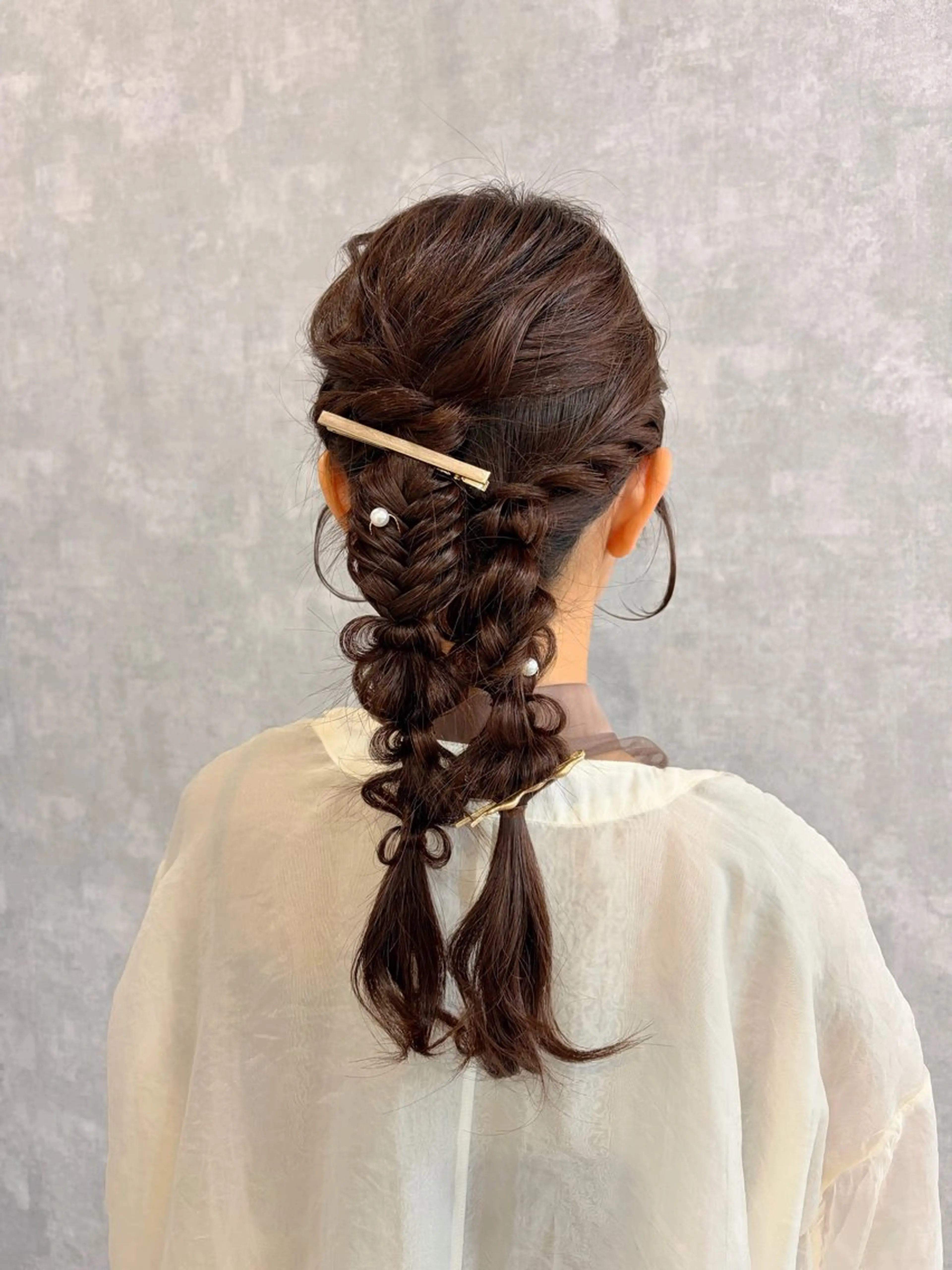 ロング ヘアアレンジ ヘアセット Rangali nanamiのヘアスタイル