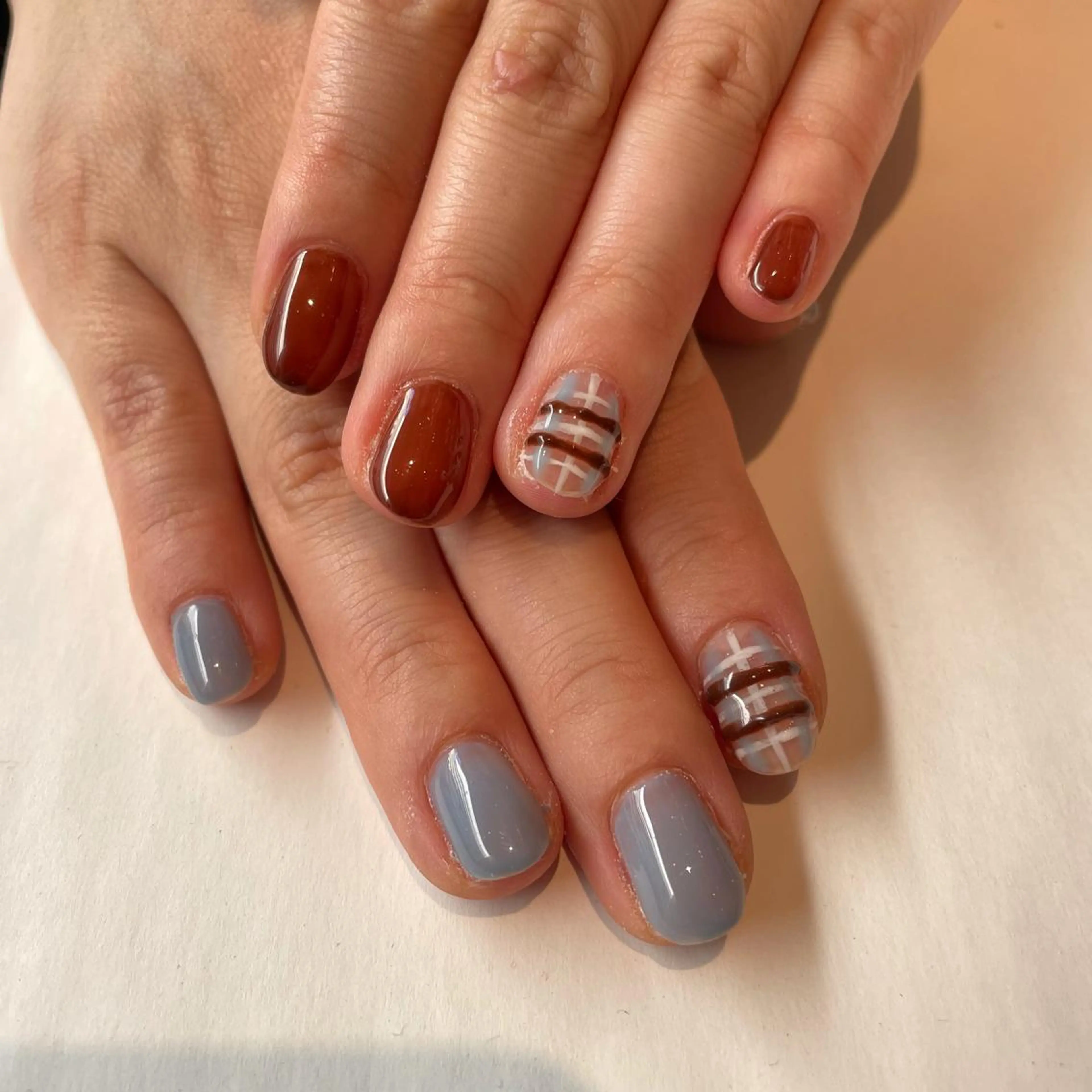 ネイル ハンドネイル 大阪福島韓国束感まつ げ Sayaka🤍のマツエク・マツパデザイン