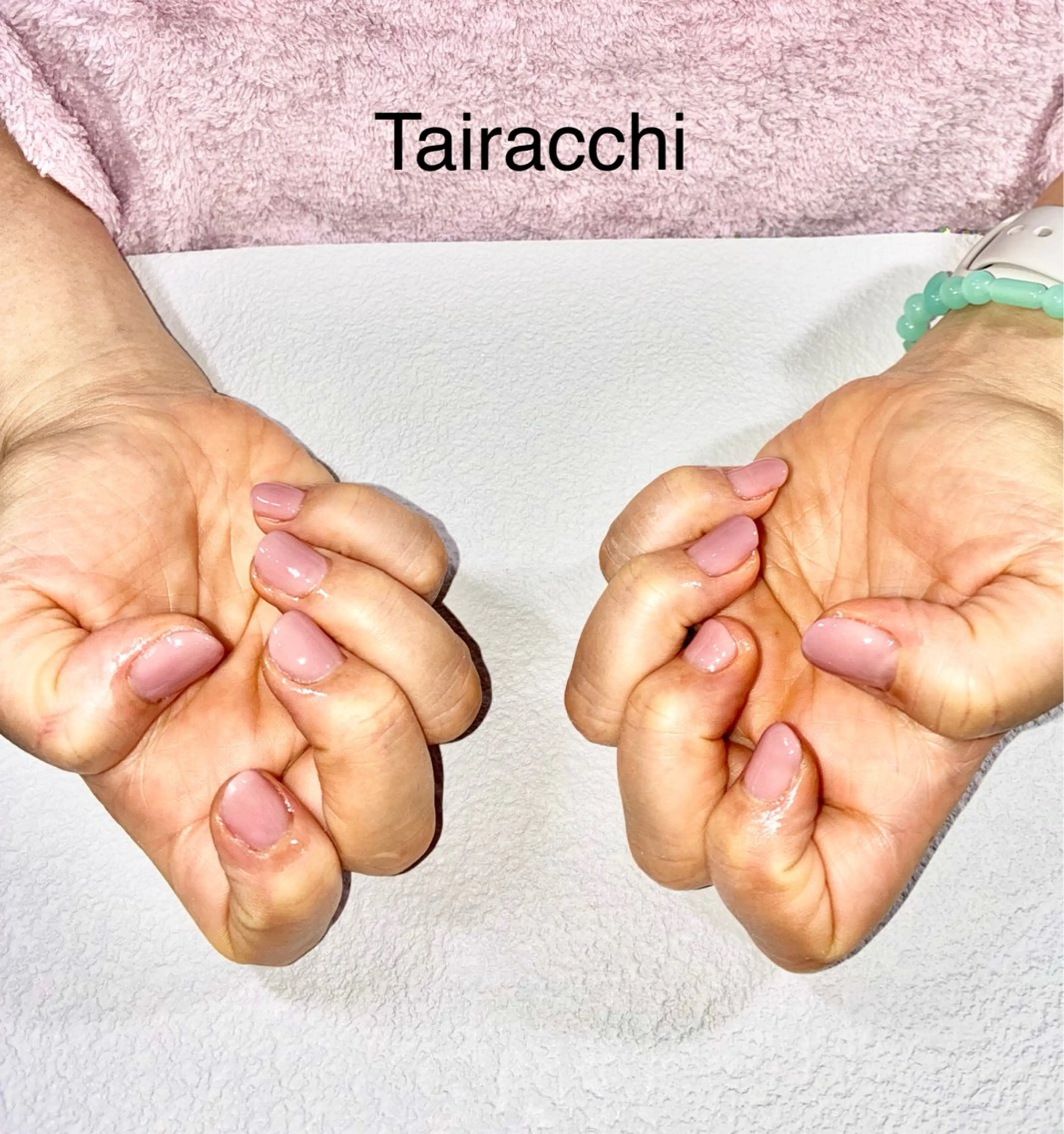 ネイル ピンク ショートネイル ハンドネイル Tairacchi ﾀｲﾗｯﾁのエステ・リラクイメージ