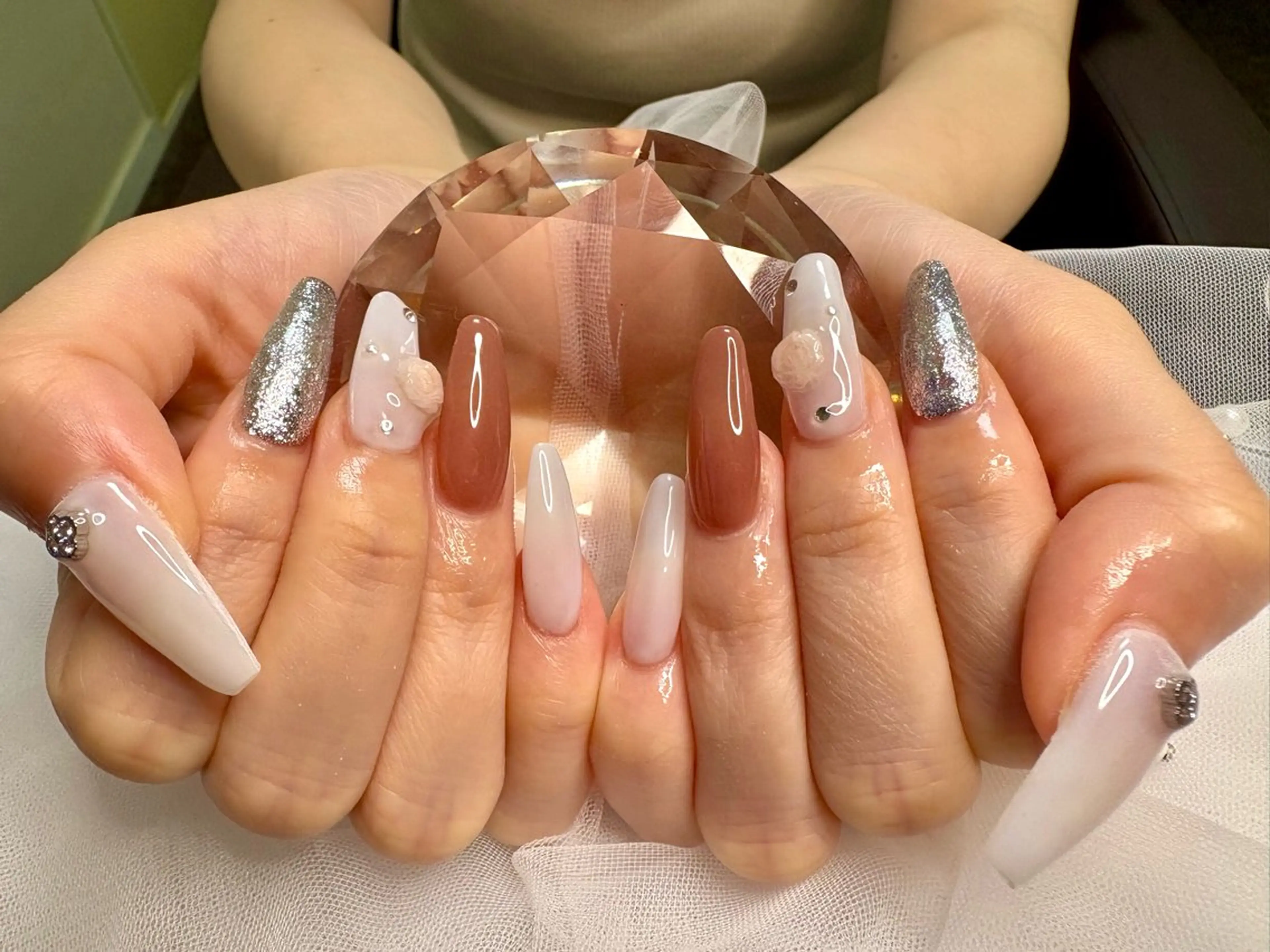 ネイル 長さ出し ハンドネイル tanaka miyuのネイルデザイン