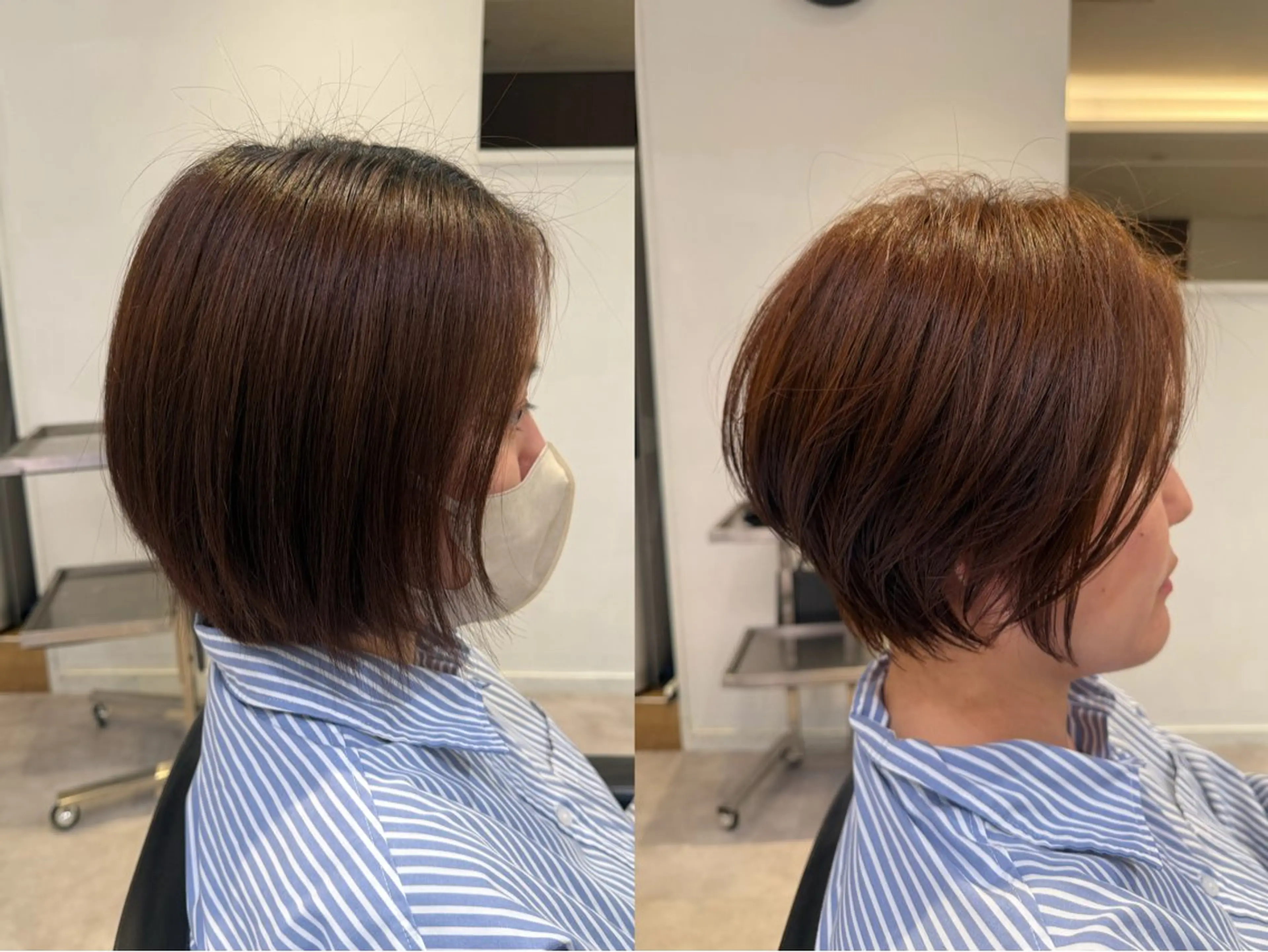 ショート カラー カット ヘアカラー 髙山 莉愛のヘアスタイル