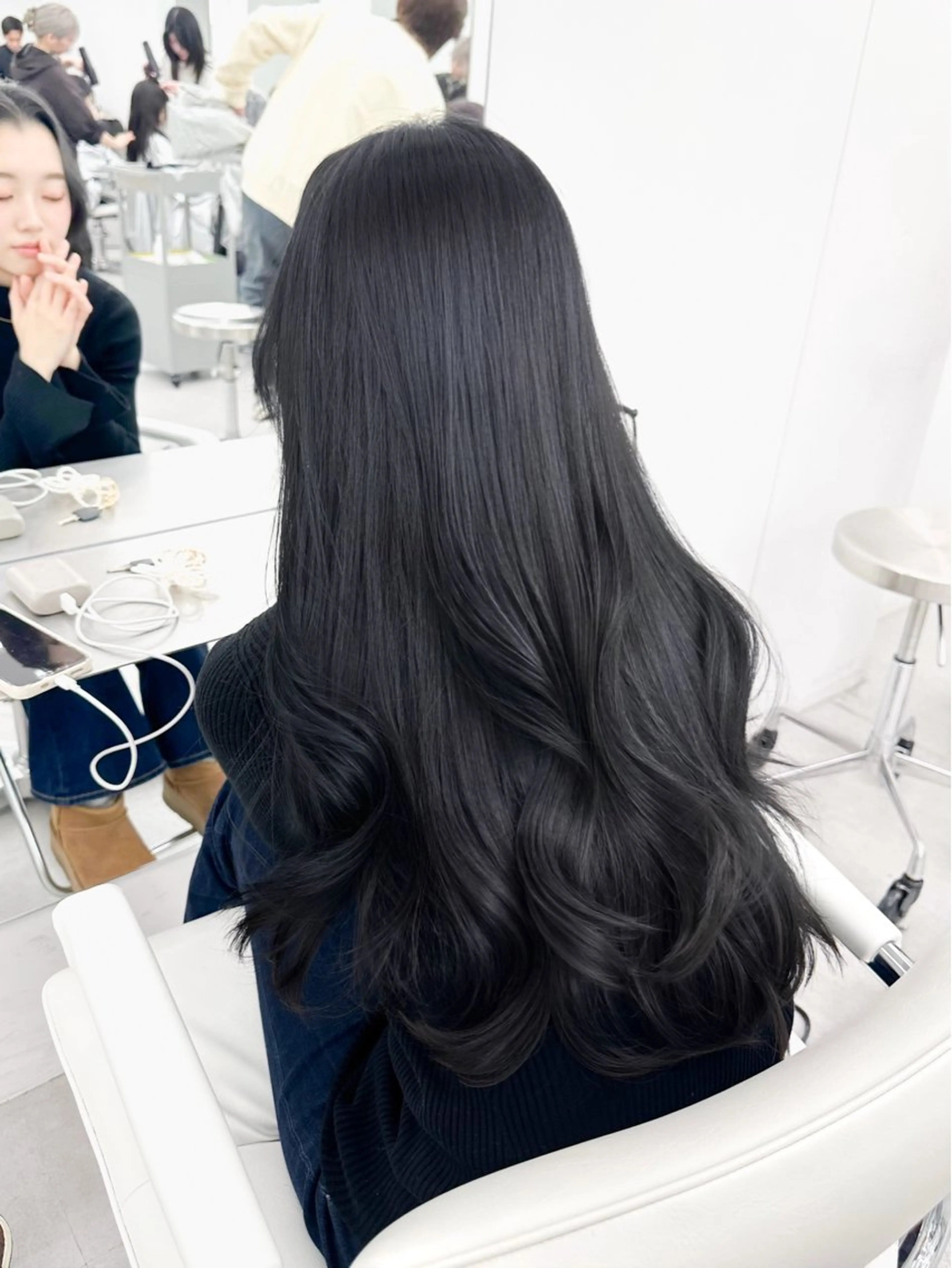 セミロング 髪質改善 レイヤーカット トリートメント カット ヘアカラー トリートメント 顔周り特化/韓国ヘア /レイヤー/吉野幸大のヘアスタイル