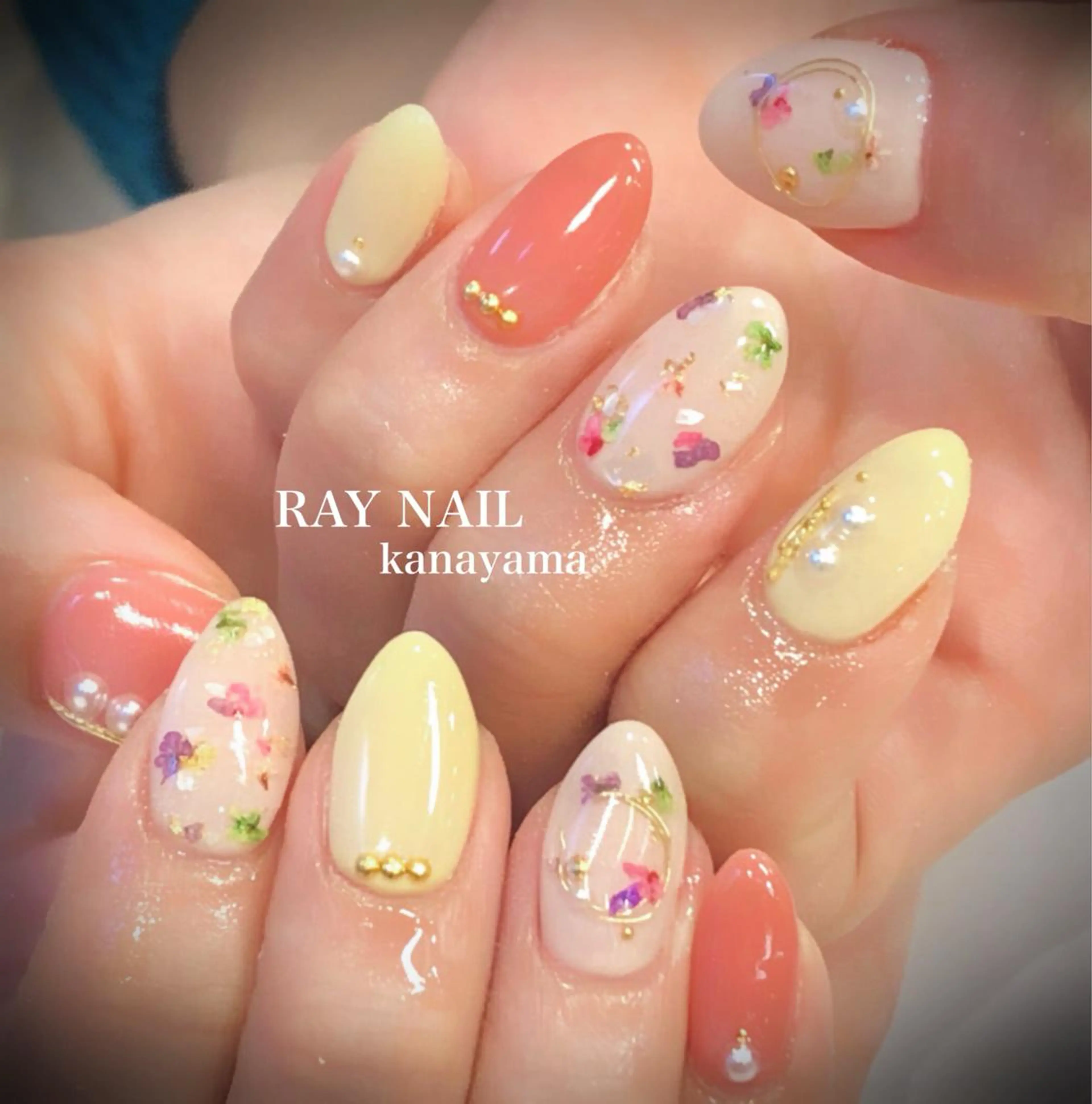 ネイル ワンカラーネイル 春ネイル Arowa 伊田のネイルデザイン