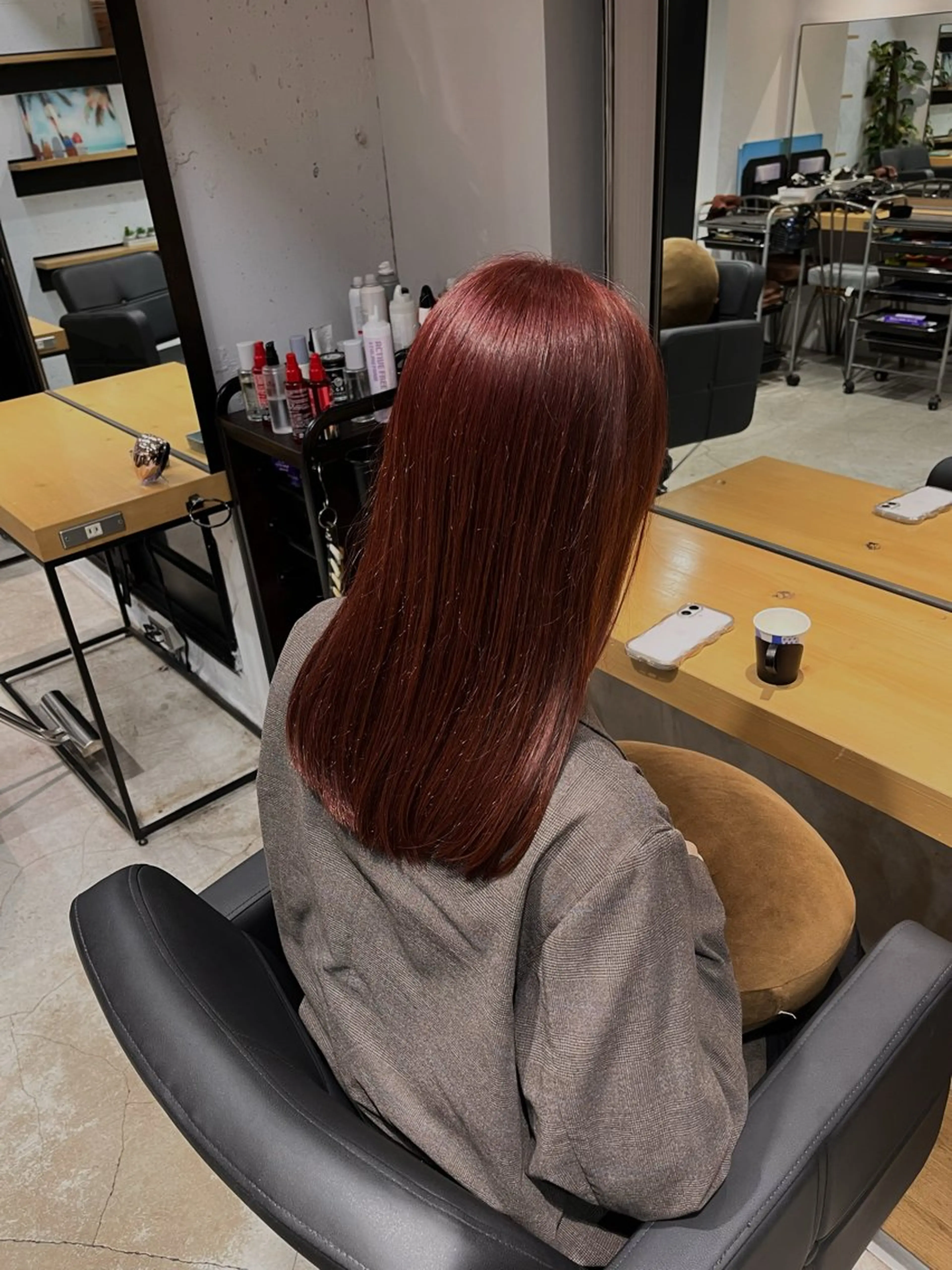 セミロング ヘアカラー 💖暖色系カラー💖 🦋HARU 🦋のヘアスタイル