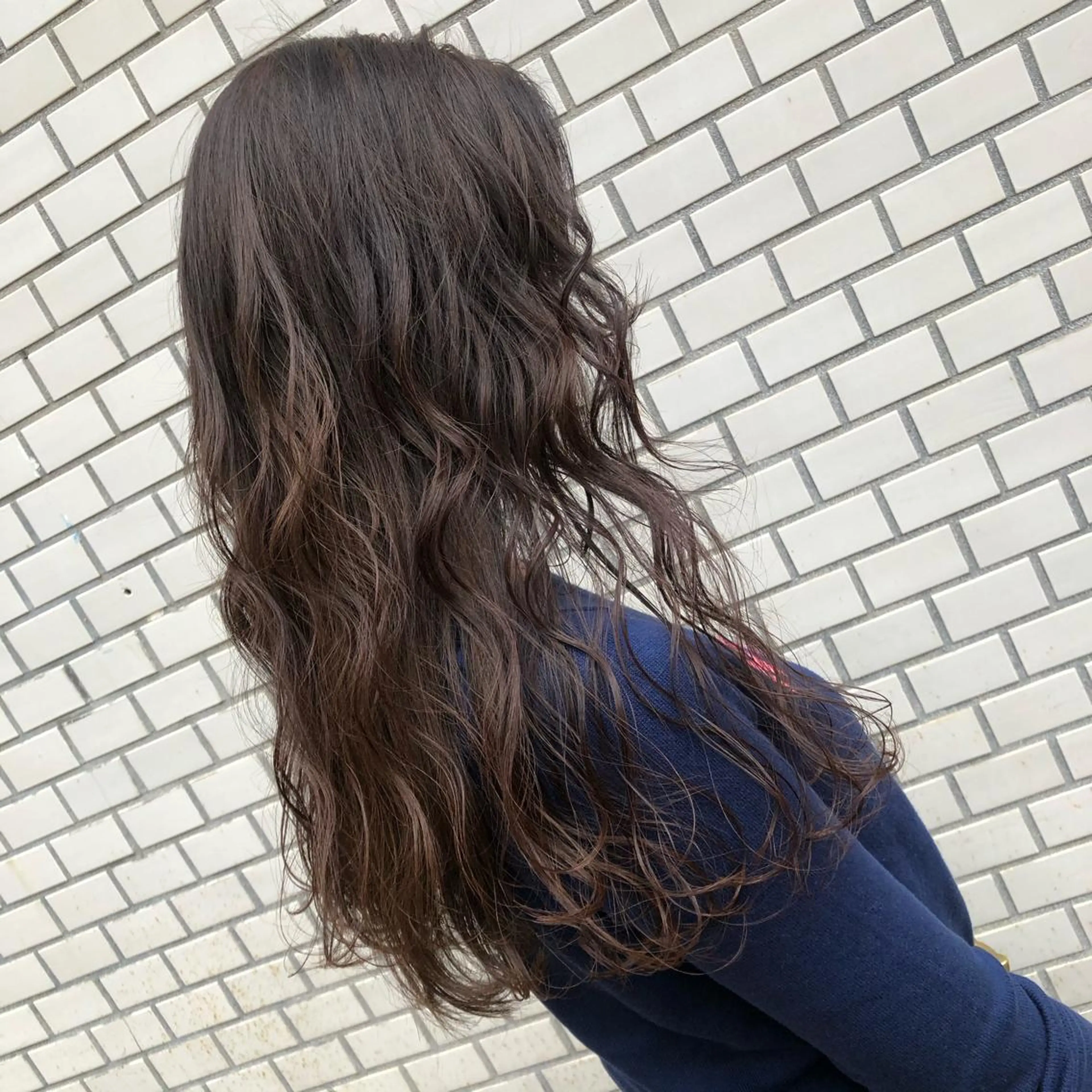 ロング カラー カット ヘアカラー 野上 綾香のヘアスタイル