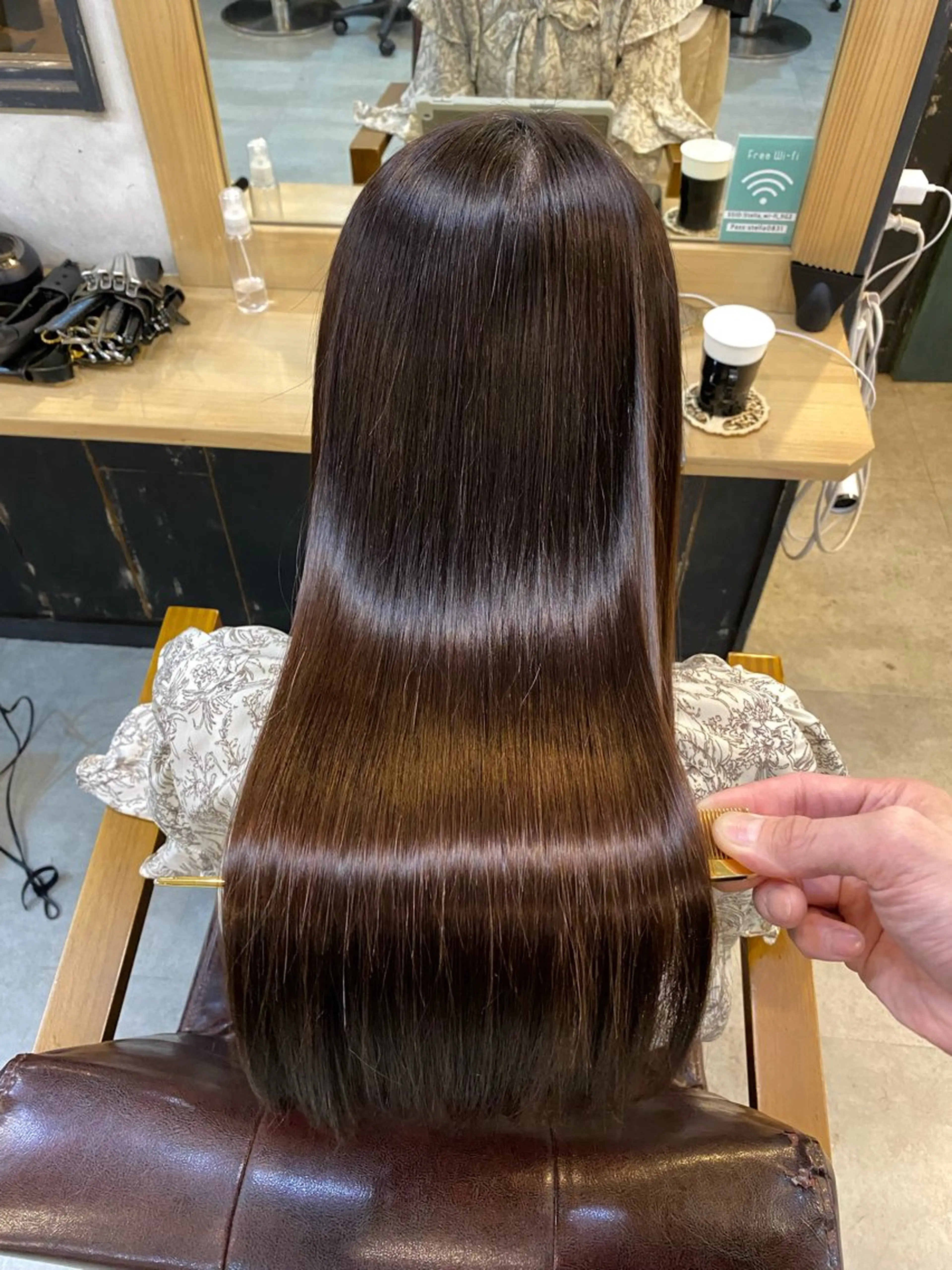 ロング 髪質改善 ロング 酸性ストレート 縮毛矯正 トリートメント ヘッドスパ ヘアセット 美髪矯正 🌈髪質改善 山下のヘアスタイル