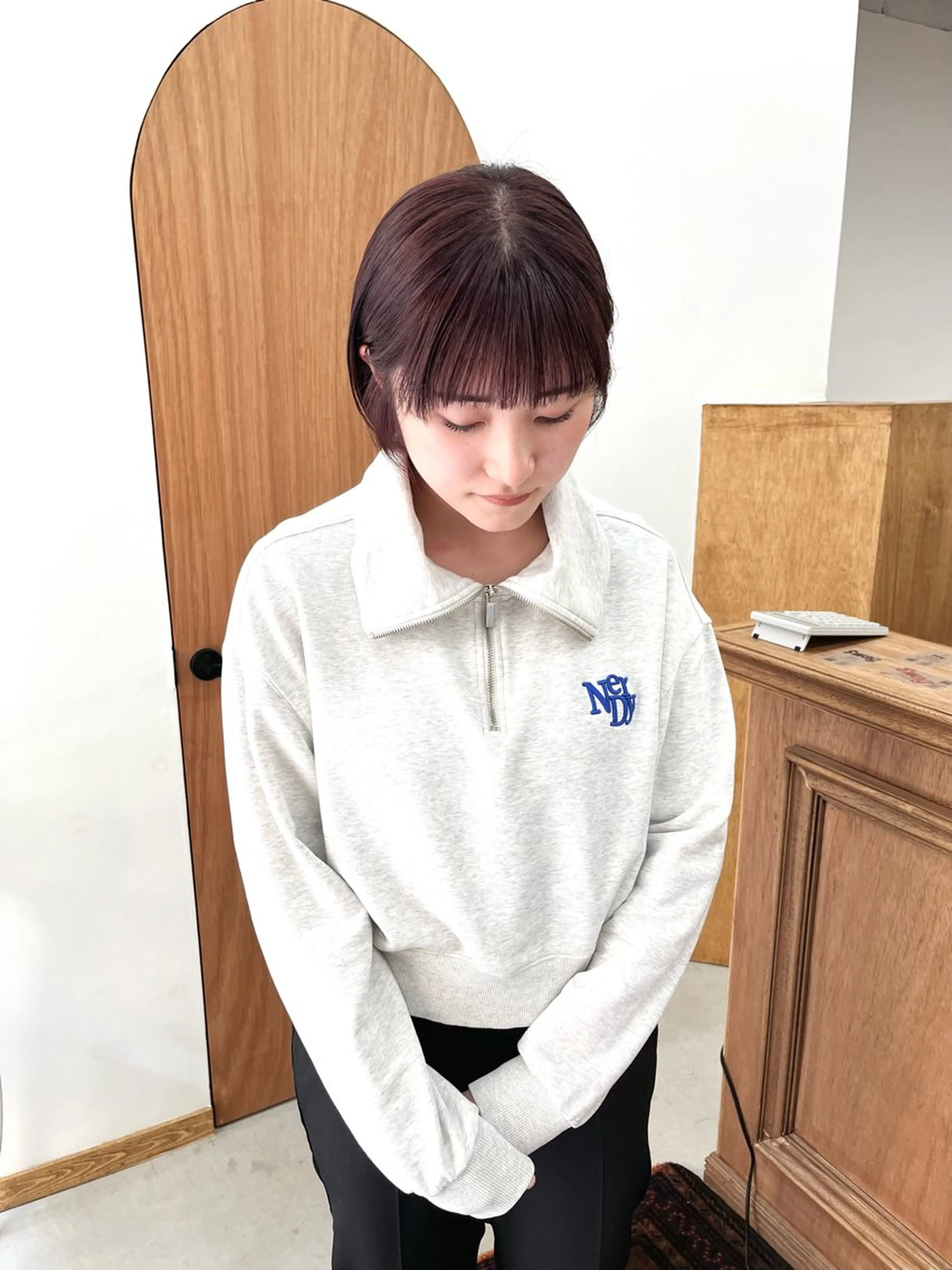 ショート カラー ヘアアレンジ ブリーチ ダブルカラー ブリーチなしカラー ピンクカラー ena/ブリーチなし 透明感・レイヤー🎀のヘアスタイル