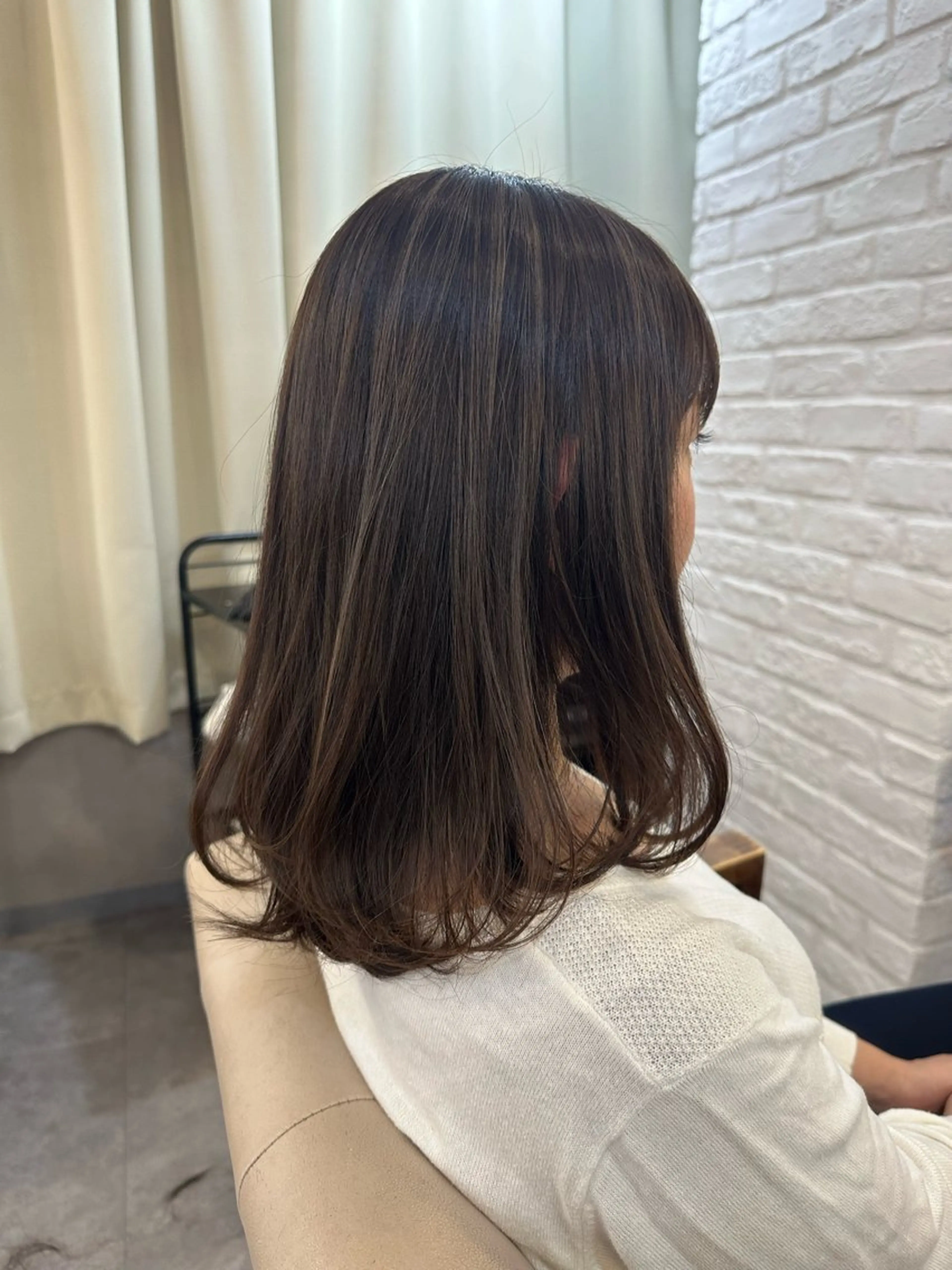 ミディアム カラー ハイライトカラー ハイライト 🩵透明感/高発色 /難波/北原佑記🌸のヘアスタイル