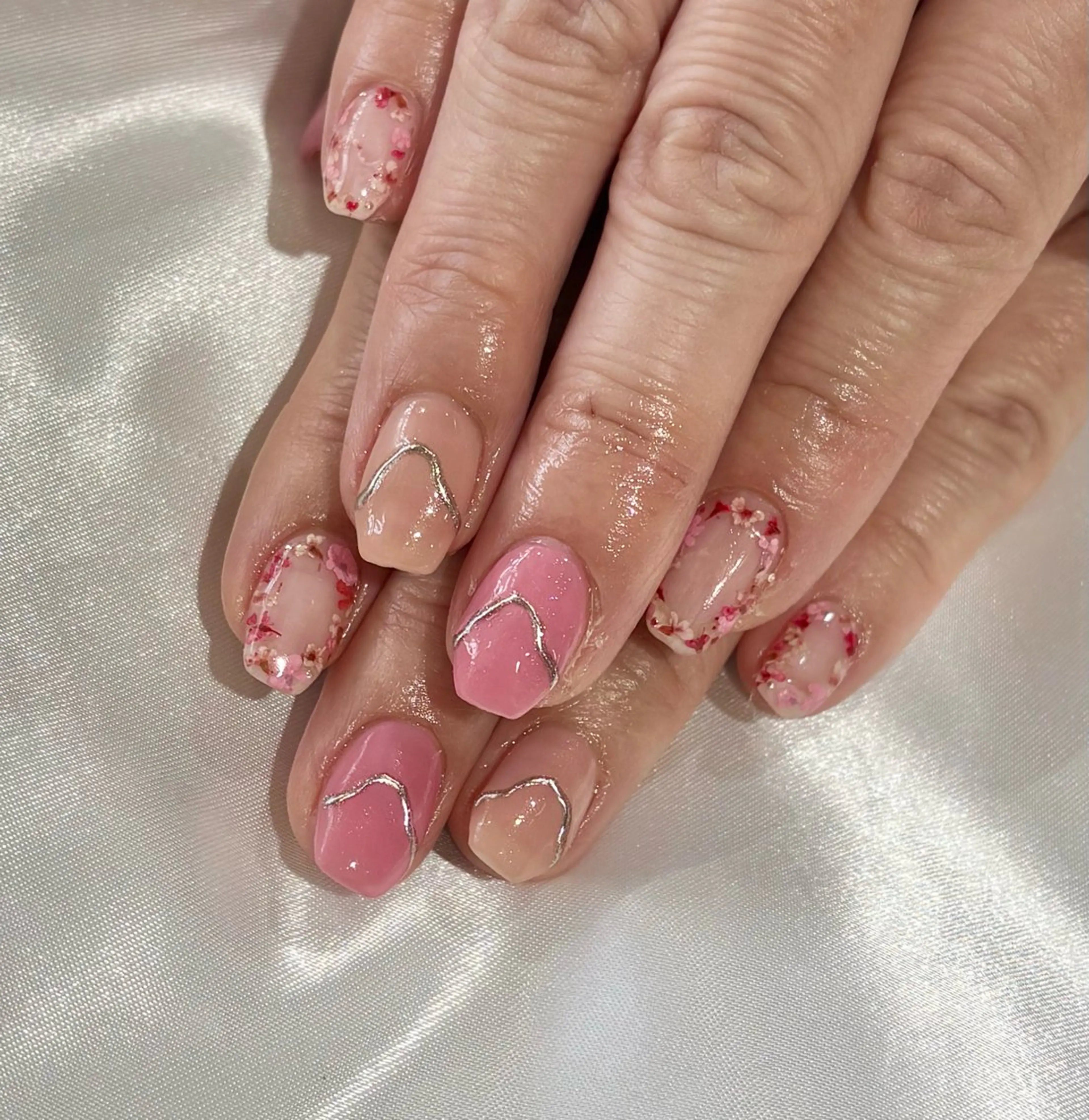 ネイル 春ネイル ハンドネイル nailsister まゆのネイルデザイン