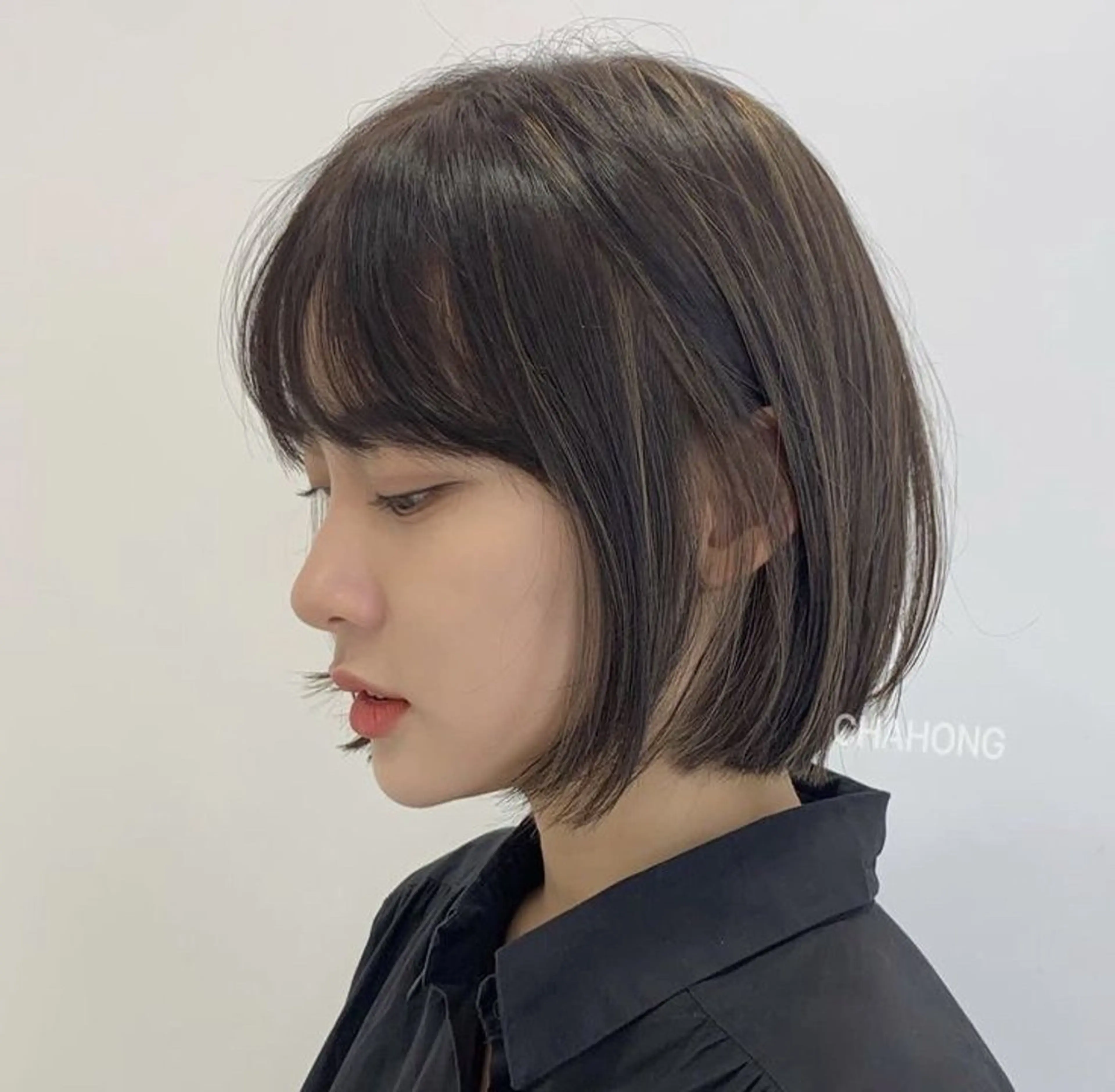 ミディアム ボブ ブリーチなし/透明感 /ショート/大世のヘアスタイル