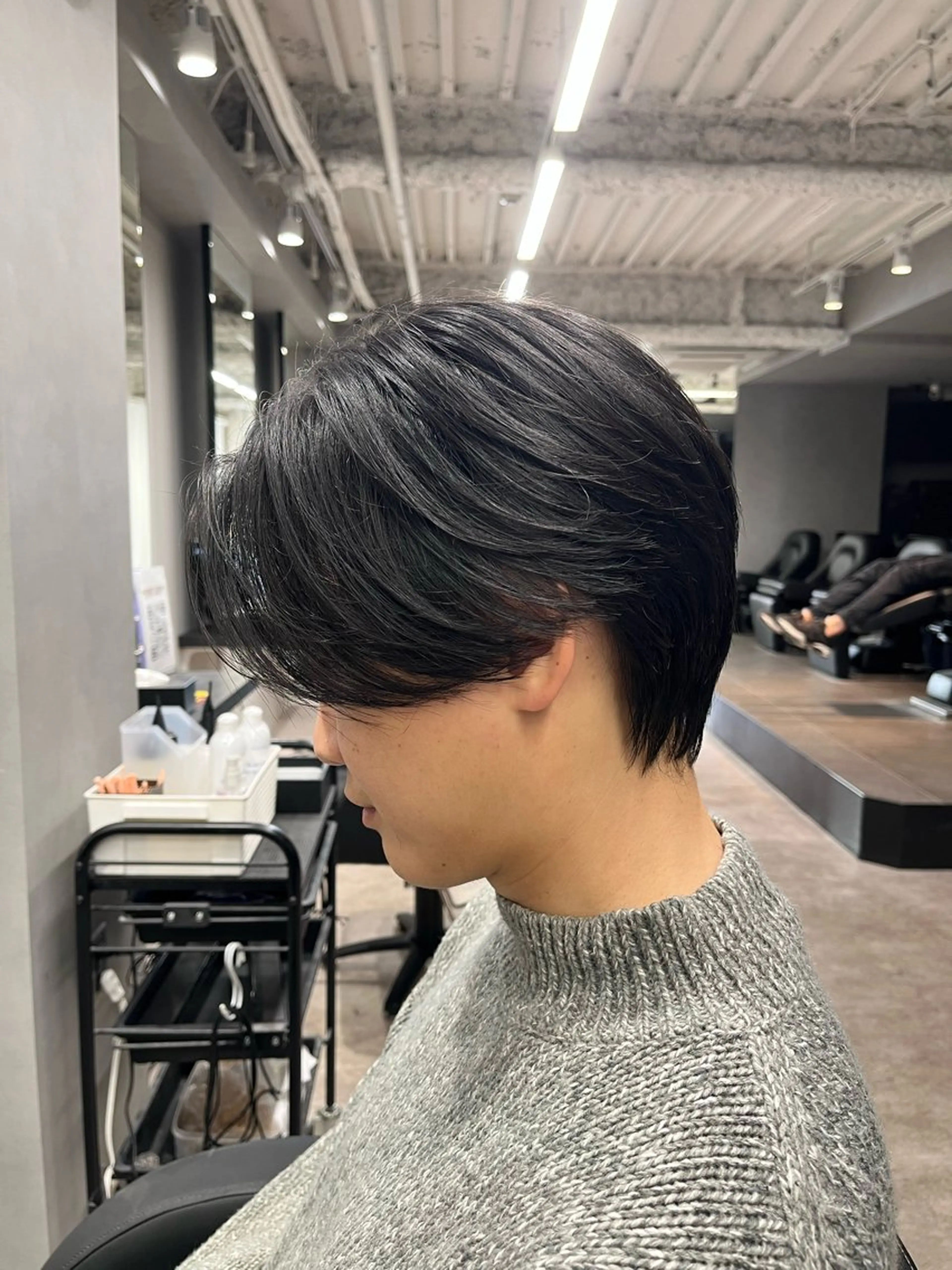 メンズカット＋曲がる縮毛矯正＋トリートメント¥18000の写真