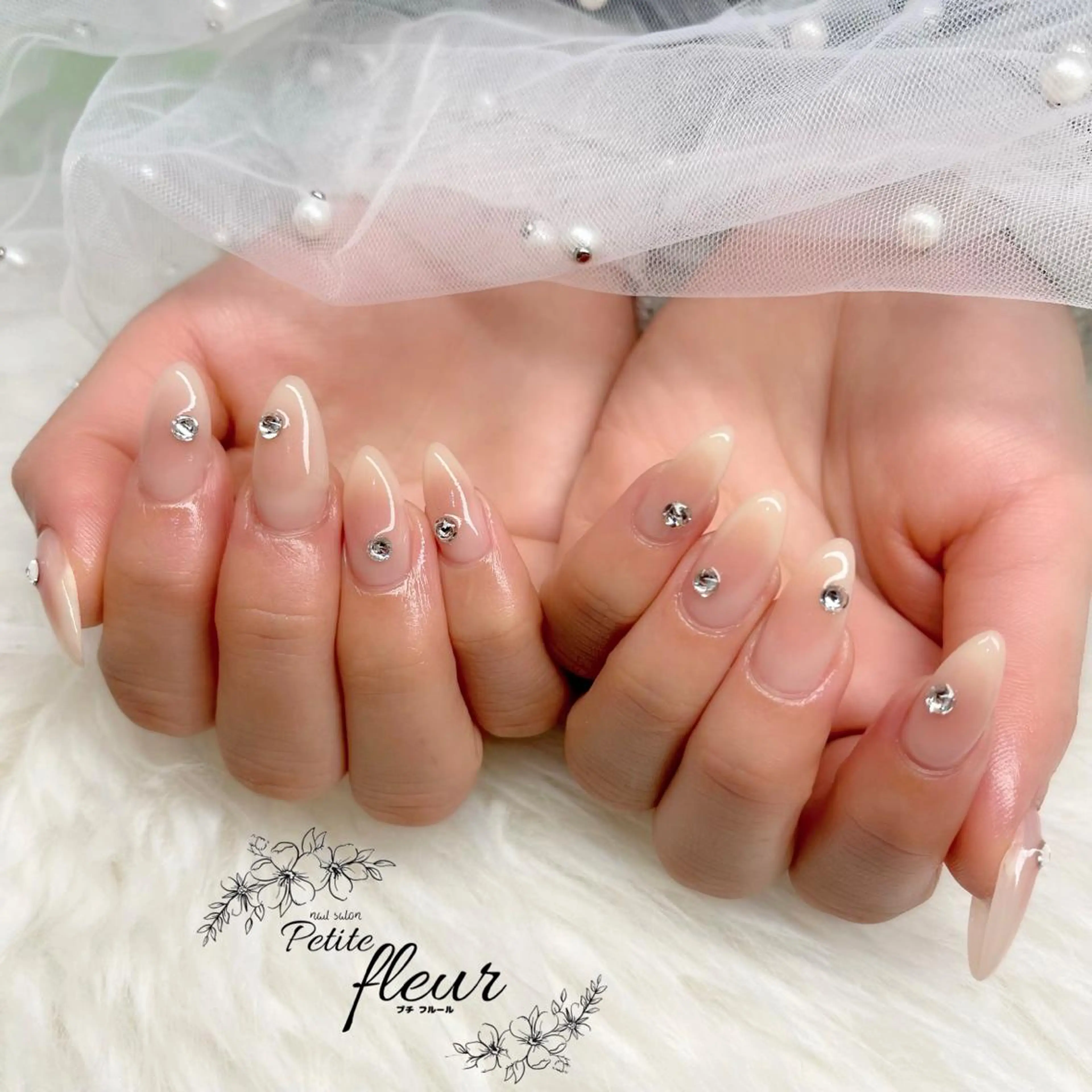 ネイル チークネイル スカルプネイル ❁⃘*。Petite fleur❁⃘*りさのネイルデザイン