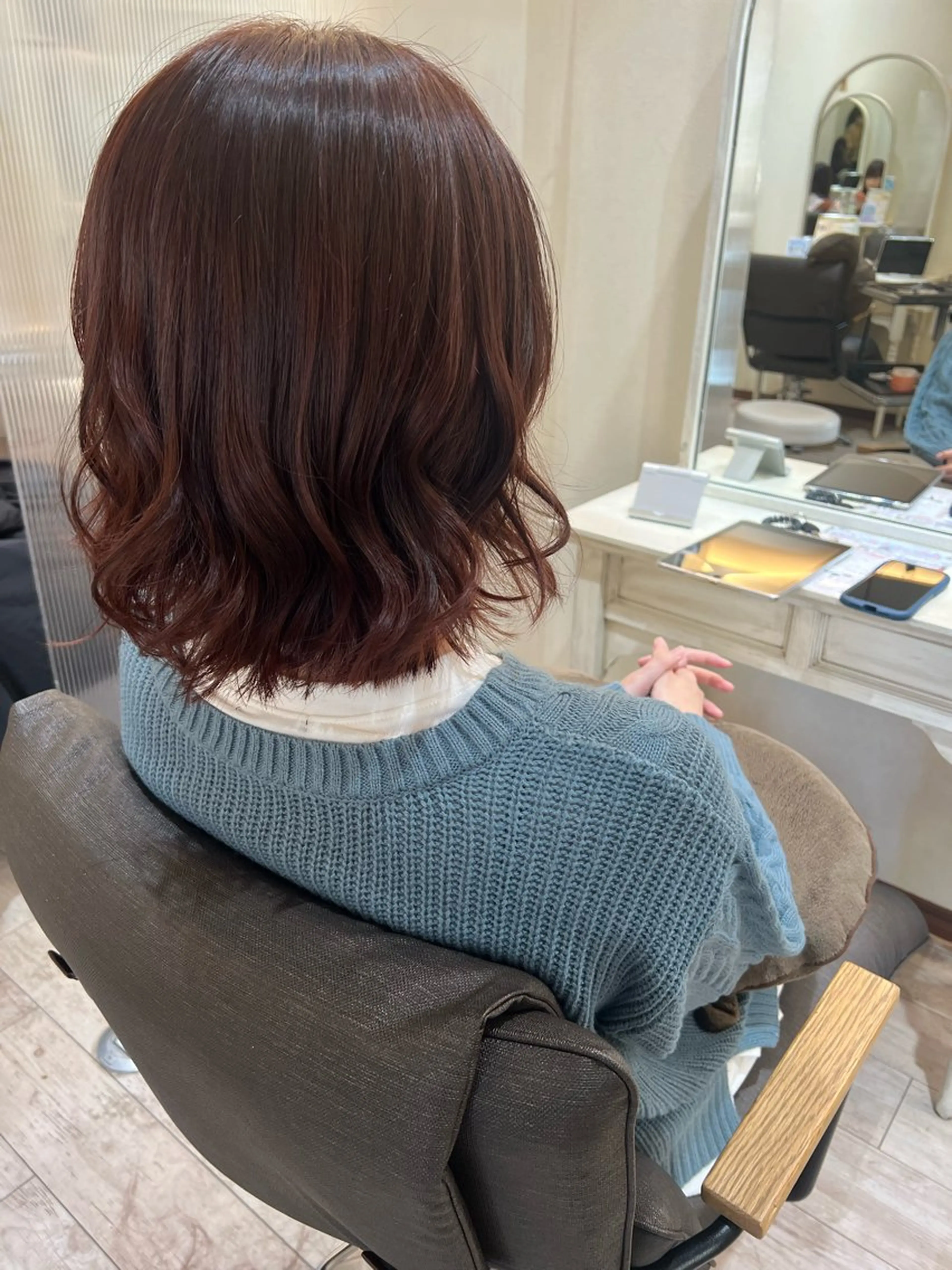 【お試し平日3回までok】カット+カラー　　　TR付き+1100円可能の写真