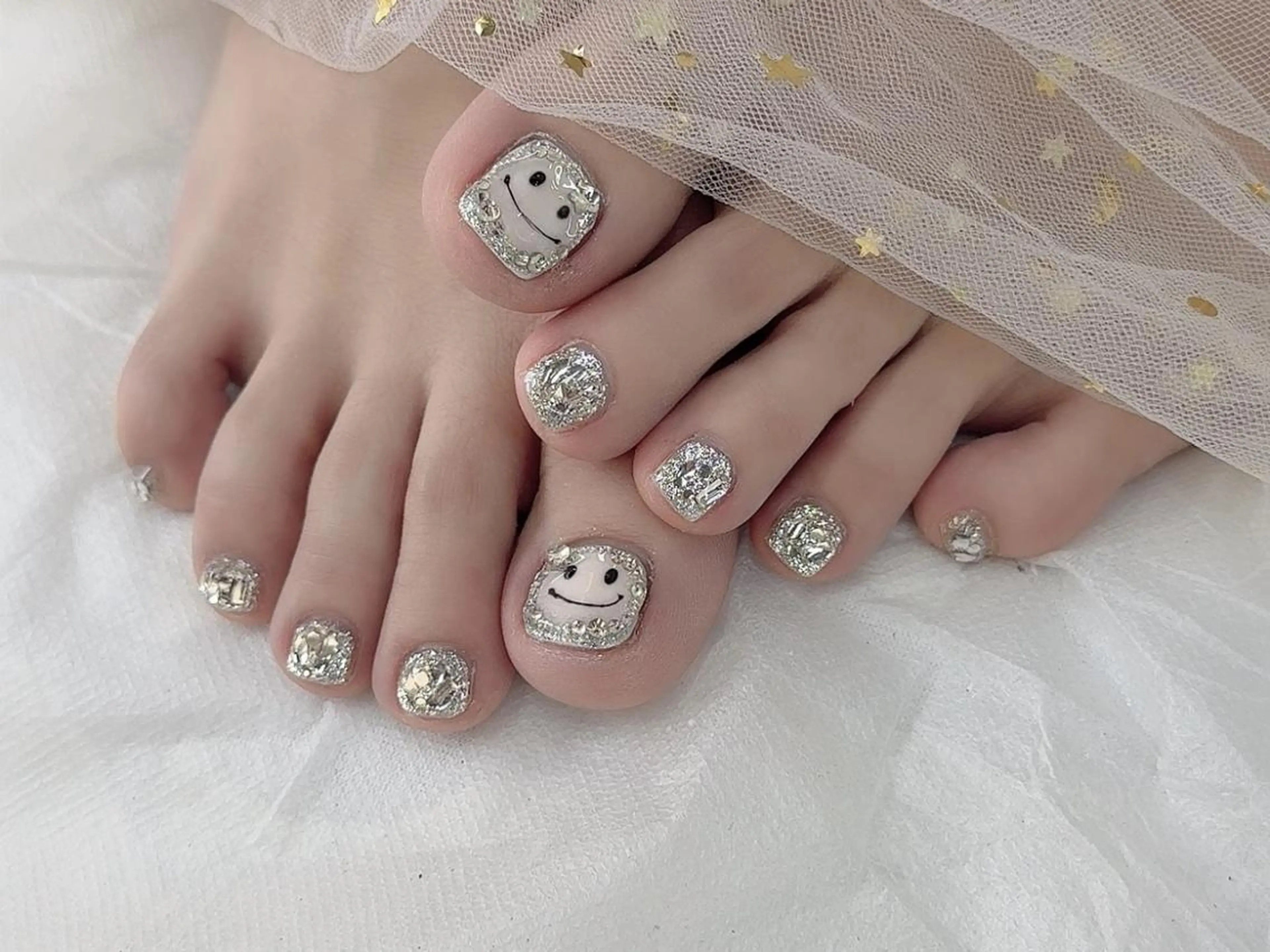 【フットネイル】持ち込みデザイン8980《初回ジェルオフ無料》の写真