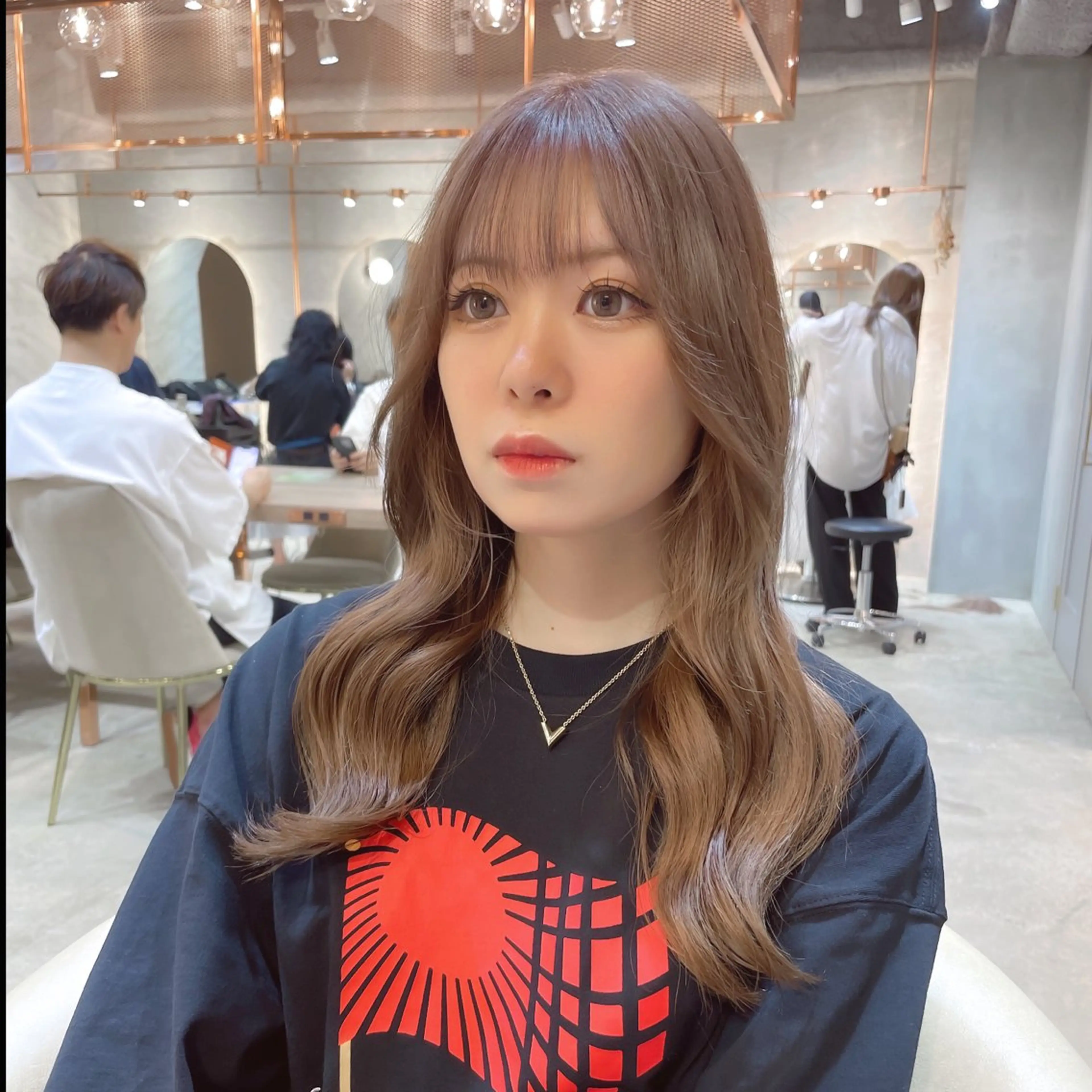 ロング カラー カット ヘアカラー トリートメント レイヤー/韓国ヘア 縮毛矯正🫧鈴木颯のヘアスタイル