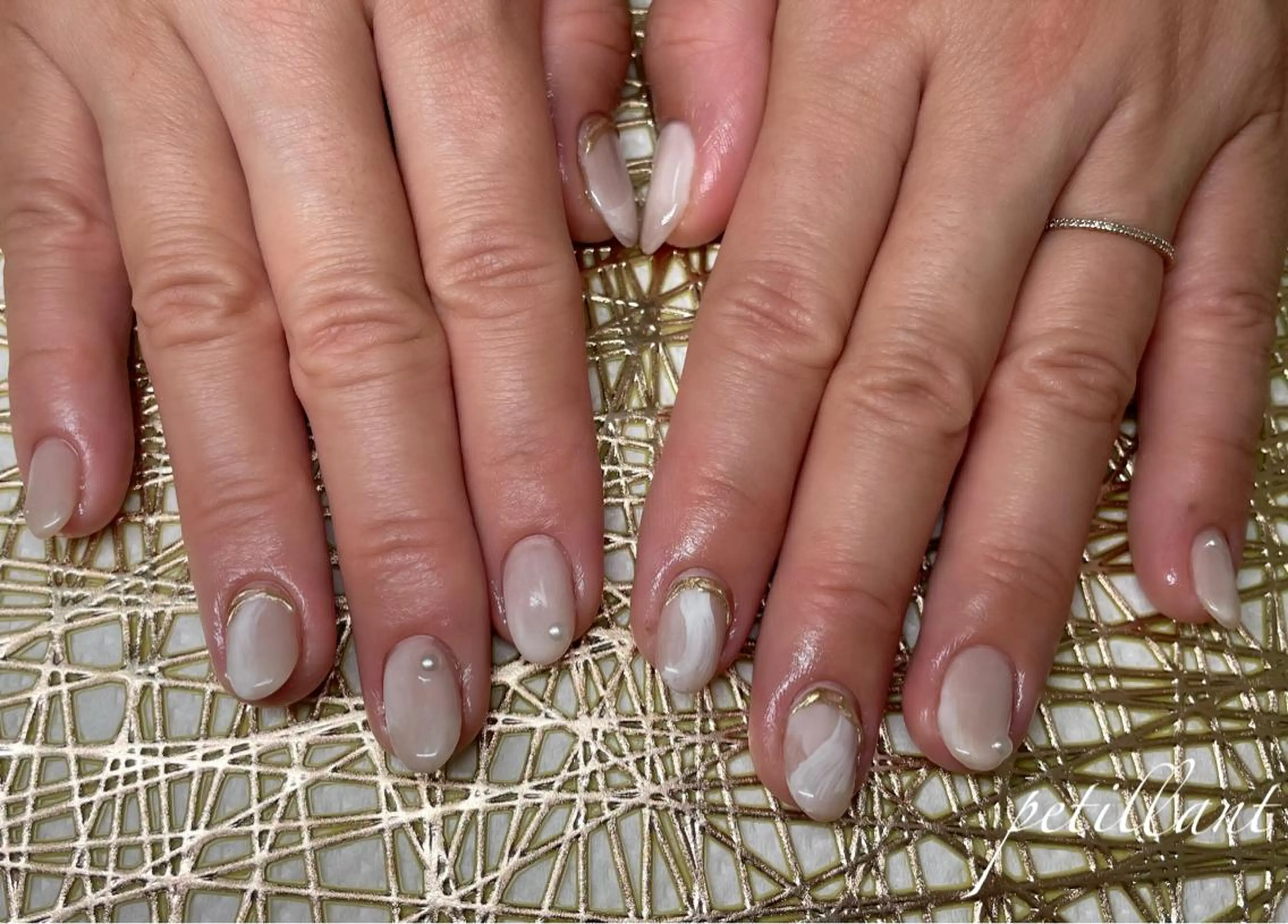 ネイル ラメ(グリッター) petillant所属・nail salon petillantのネイルデザイン