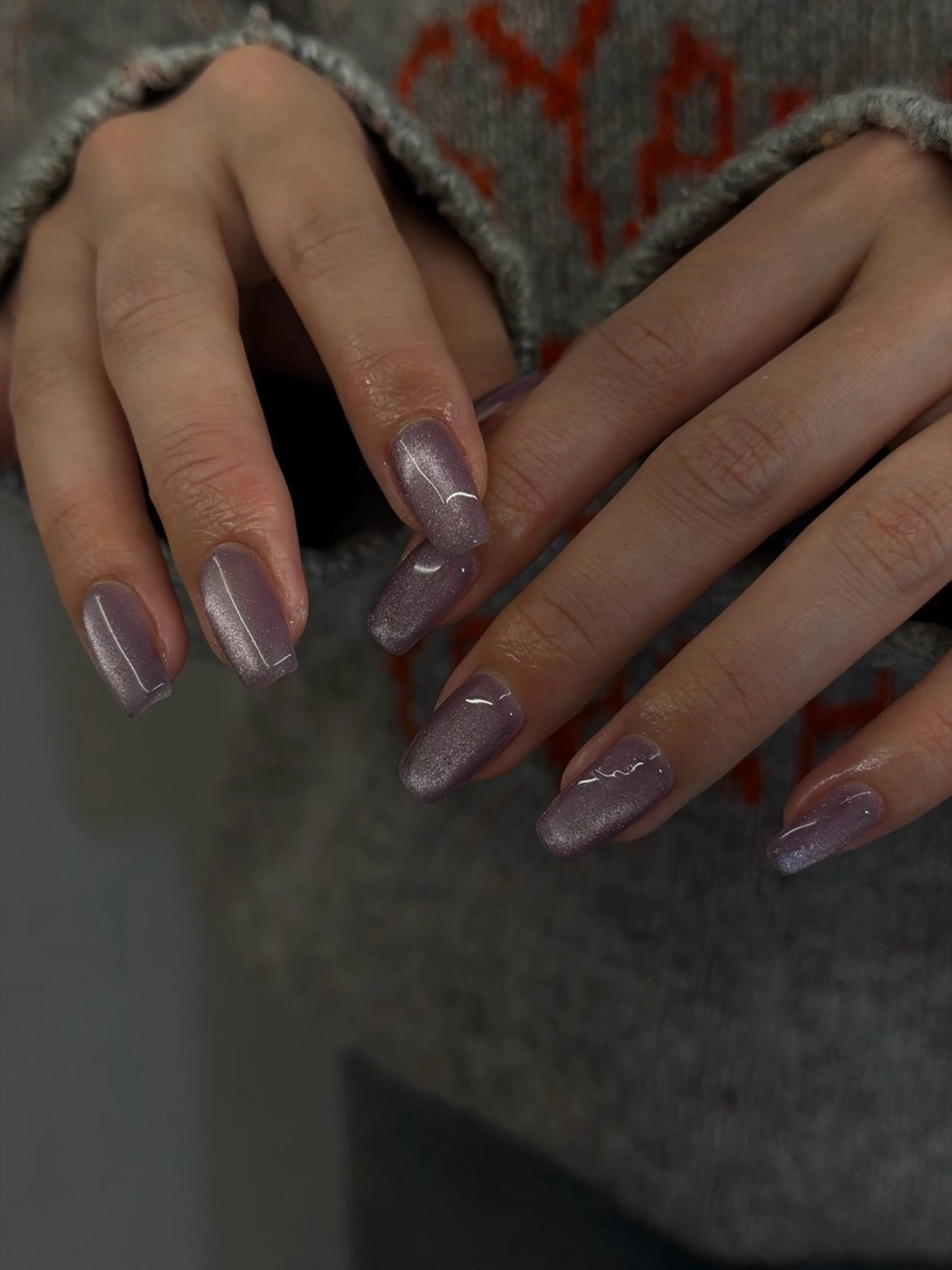 ネイル ジェルネイル キラキラネイル マグネットネイル ニュアンスネイル ワンカラーネイル ハンドネイル ハンドケア Bana_ Nailのネイルデザイン