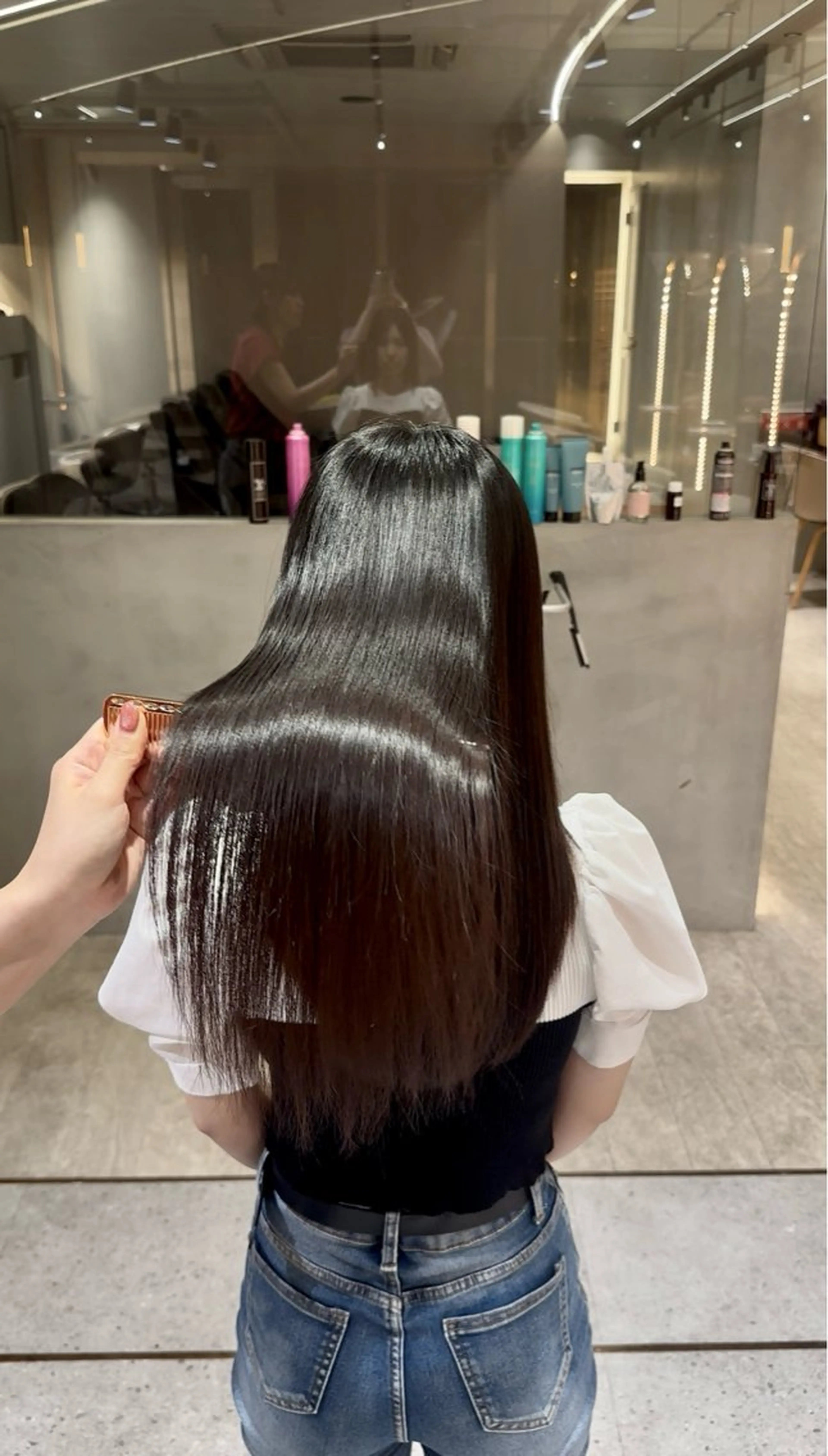 ロング 縮毛矯正 トリートメント 縮毛矯正Rina🩶 銀座のヘアスタイル
