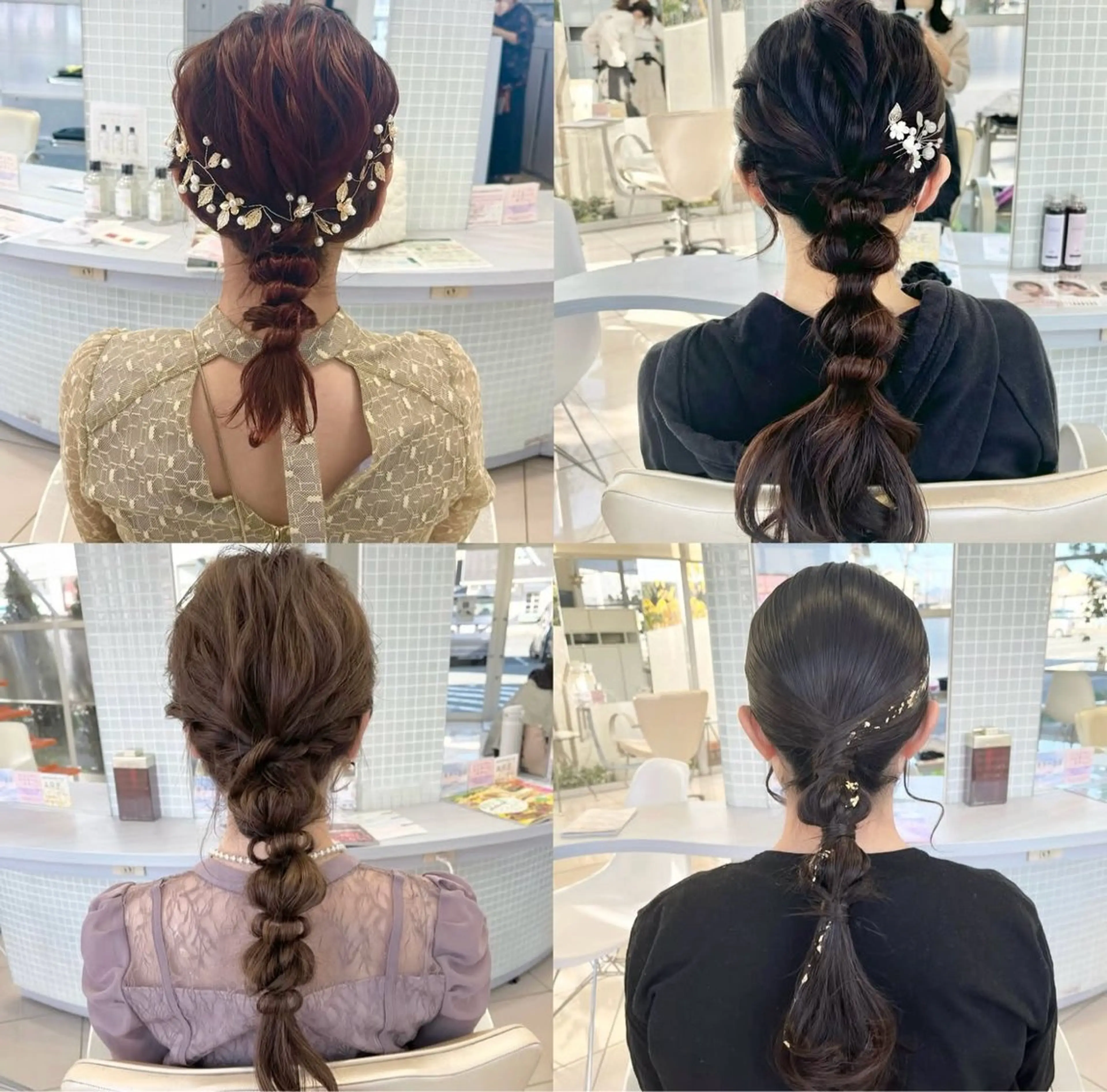 ロング ヘアアレンジ ヘアセット 綺麗め/ トレンドヘア/みずはのヘアスタイル