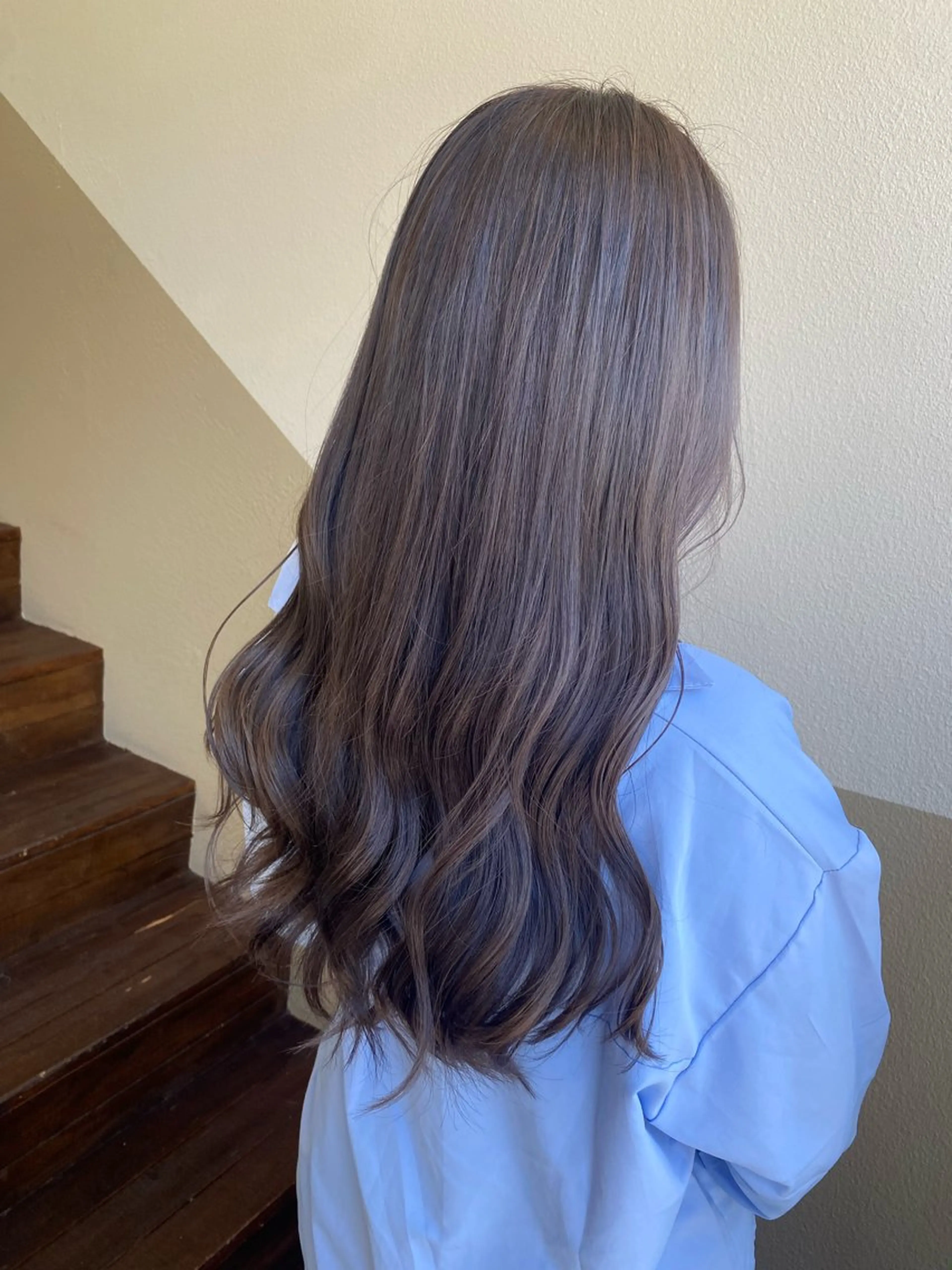 ロング カラー カット ヘアカラー トリートメント 透明感カラー/ 小顔カット/ミヅキのヘアスタイル