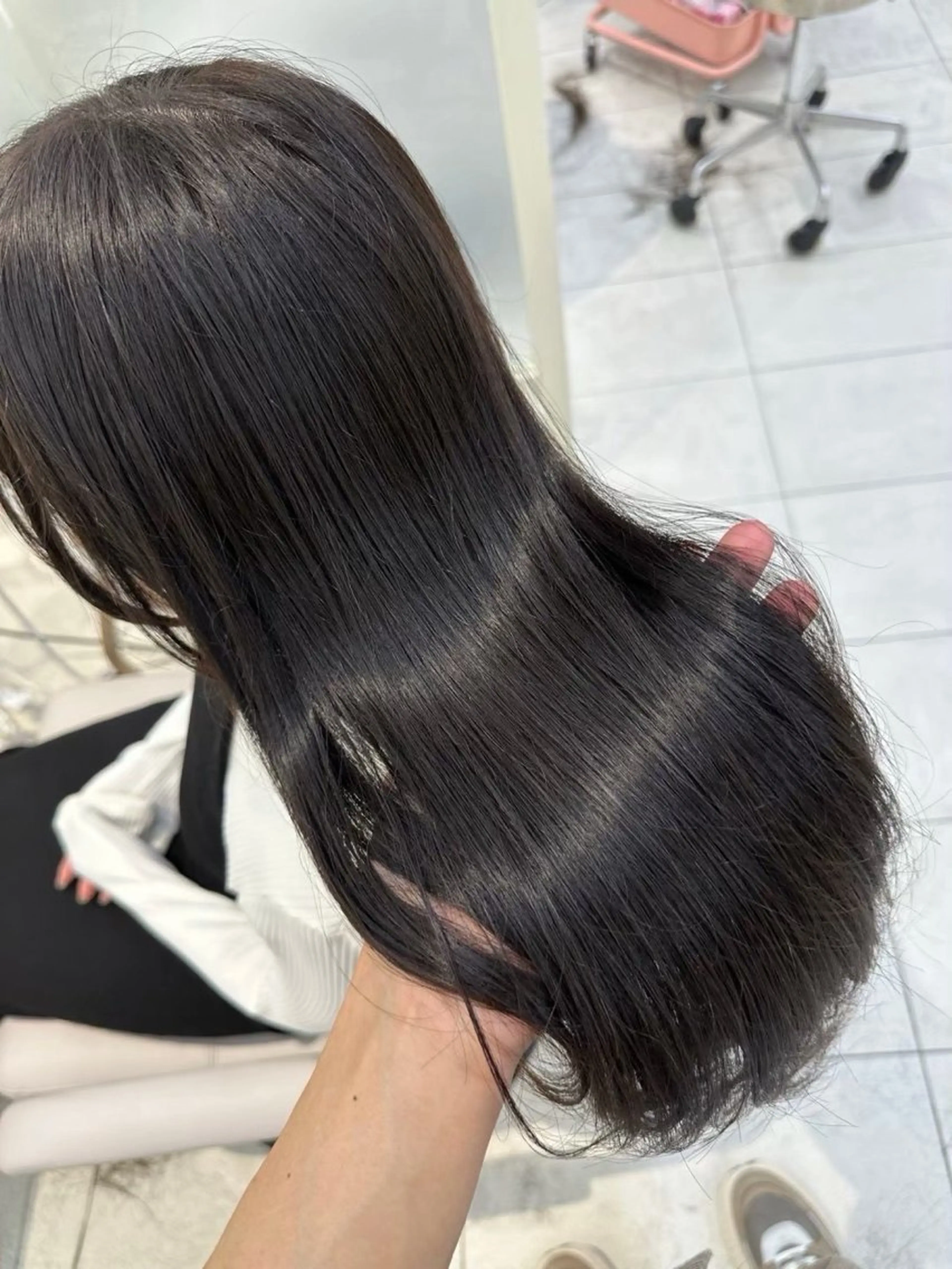 ロング 新宿・表参道/トリー ートメント/新谷日莉のヘアスタイル