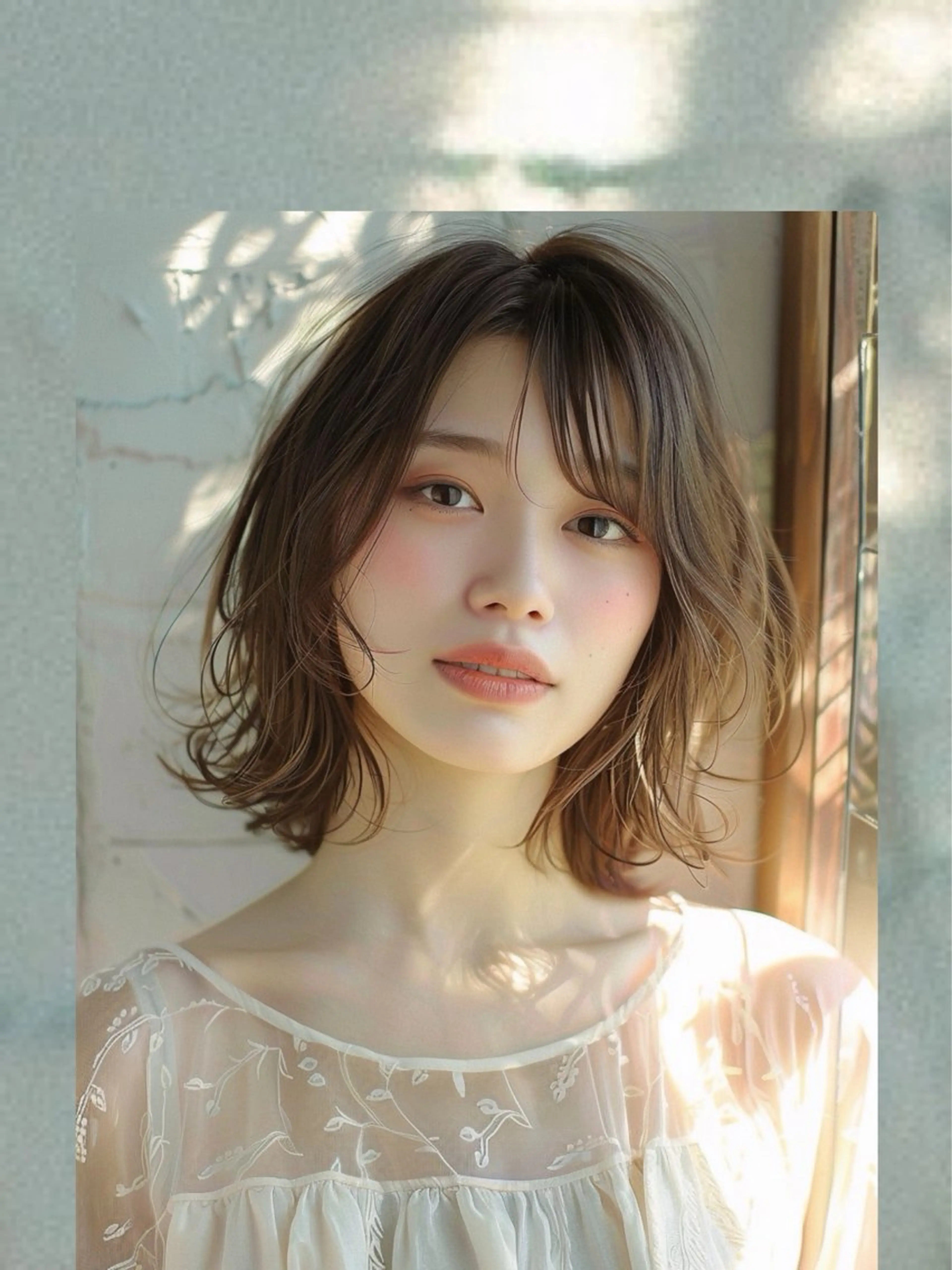 ミディアム ヘアカラー レイヤー/韓国風 /髪質改善　中野拓侍のヘアスタイル