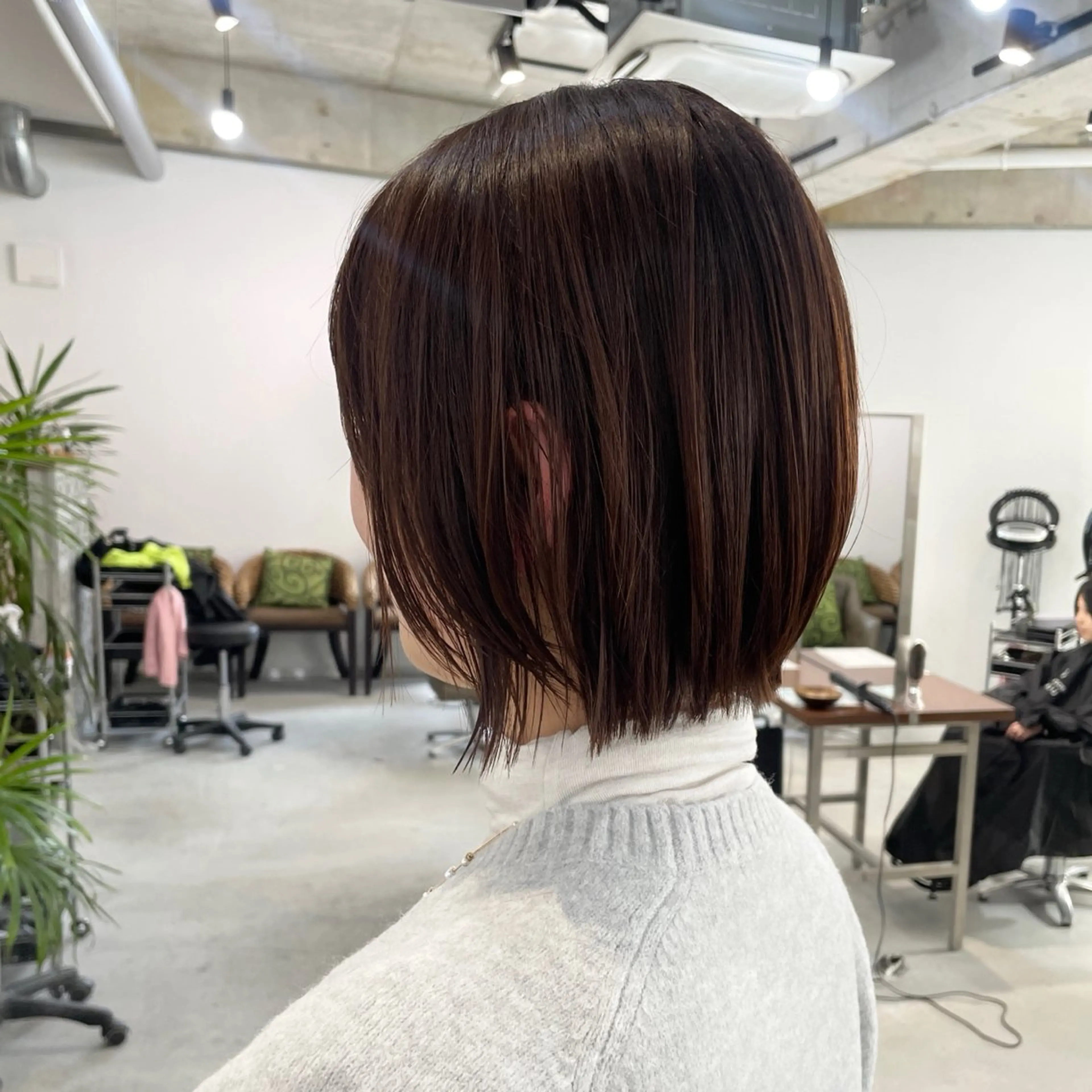 ミディアム ボブレイヤー ボブ レイヤーカット カット ヘアカラー 北山／ボブ／レイヤー /maru☺︎のヘアスタイル