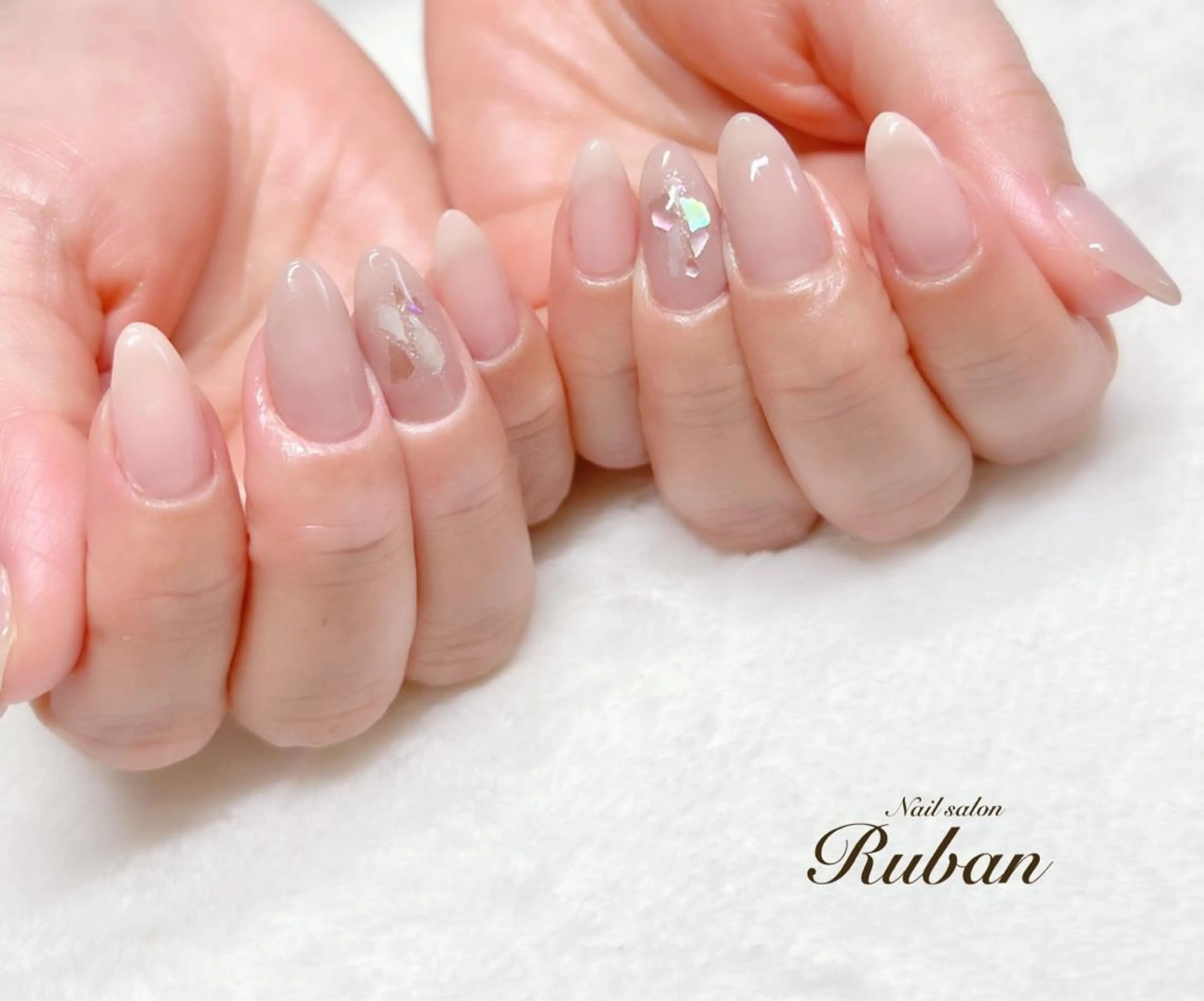 ネイル 入学式 ピンク シンプルネイル Nail salon Rubanのネイルデザイン