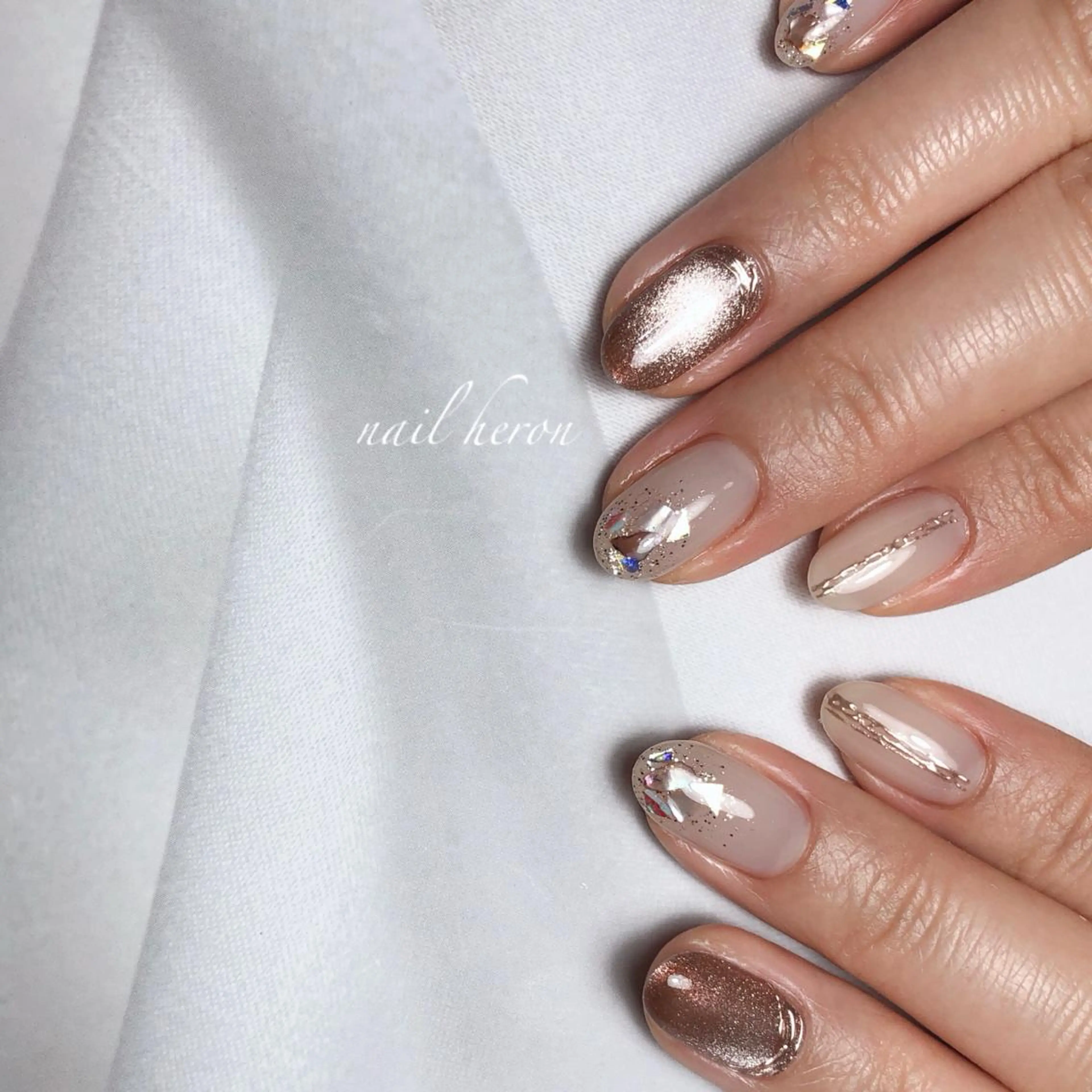 ネイル ハンドネイル saki_ nail heronのネイルデザイン