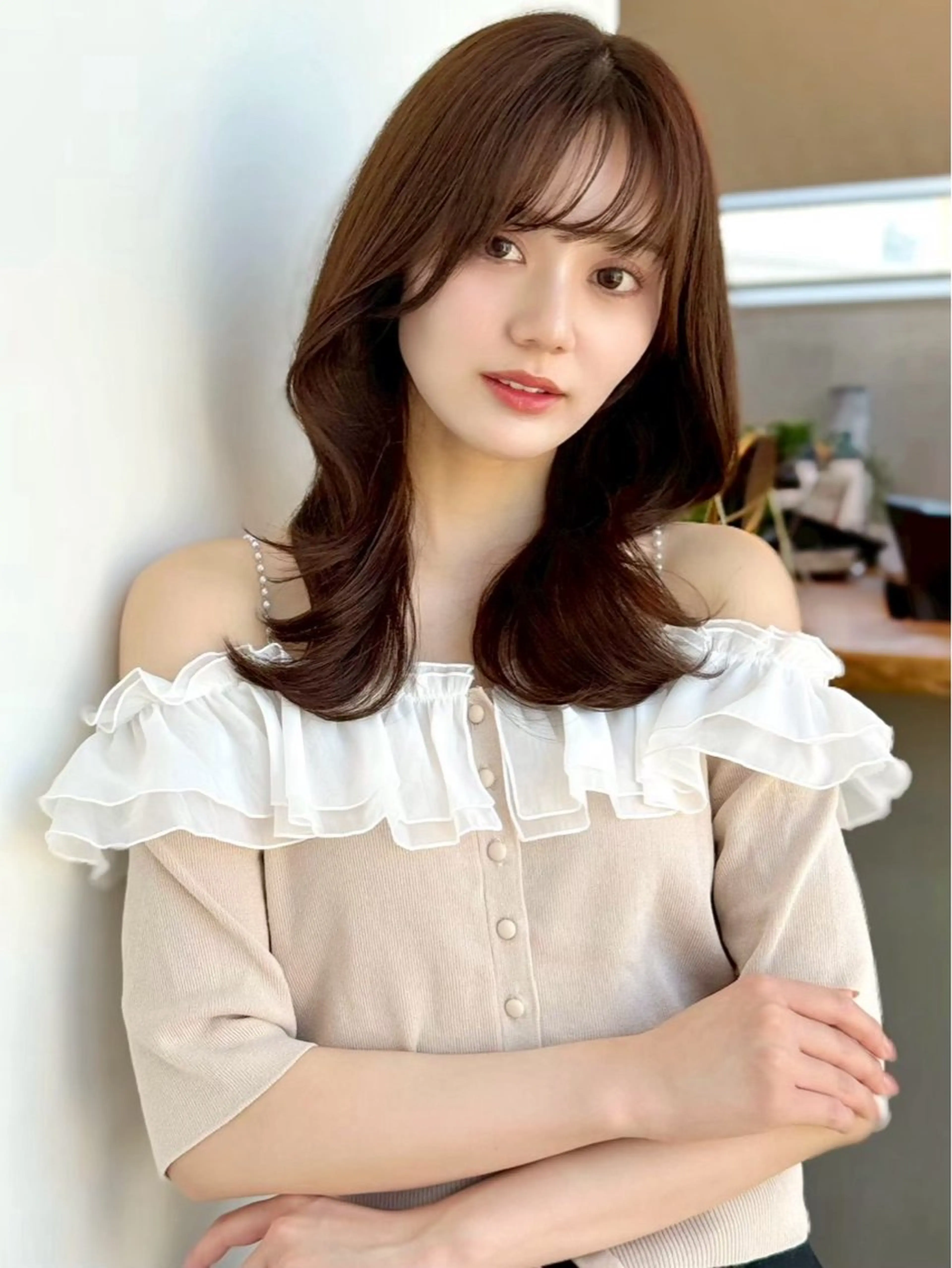 ミディアム カラー ブラウンカラー ショコラブラウン 透明感カラー 🩷透明感カラー🩷 tao✨のヘアスタイル