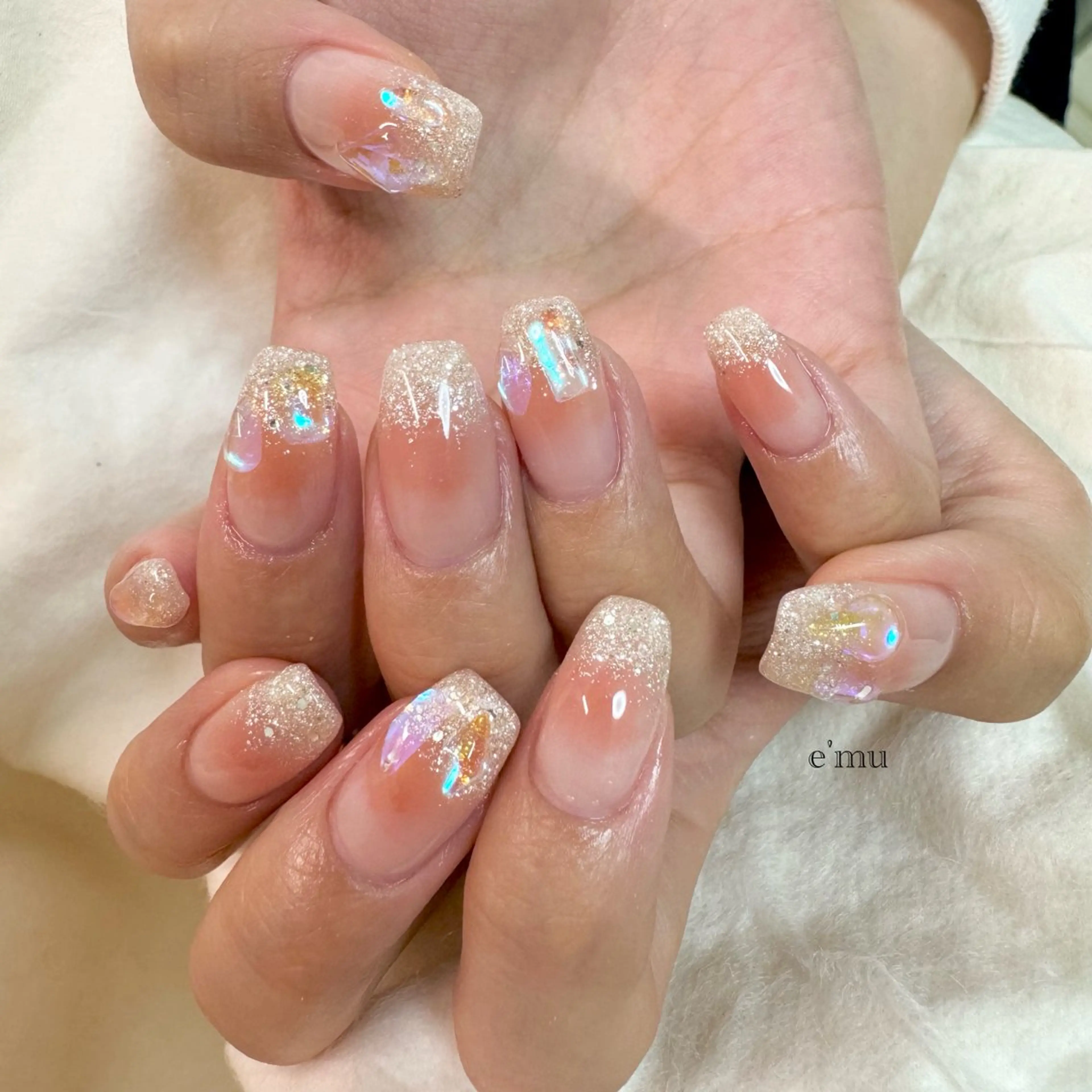ネイル 氷ネイル・うるうるネイル nail salon e'mu💐のネイルデザイン