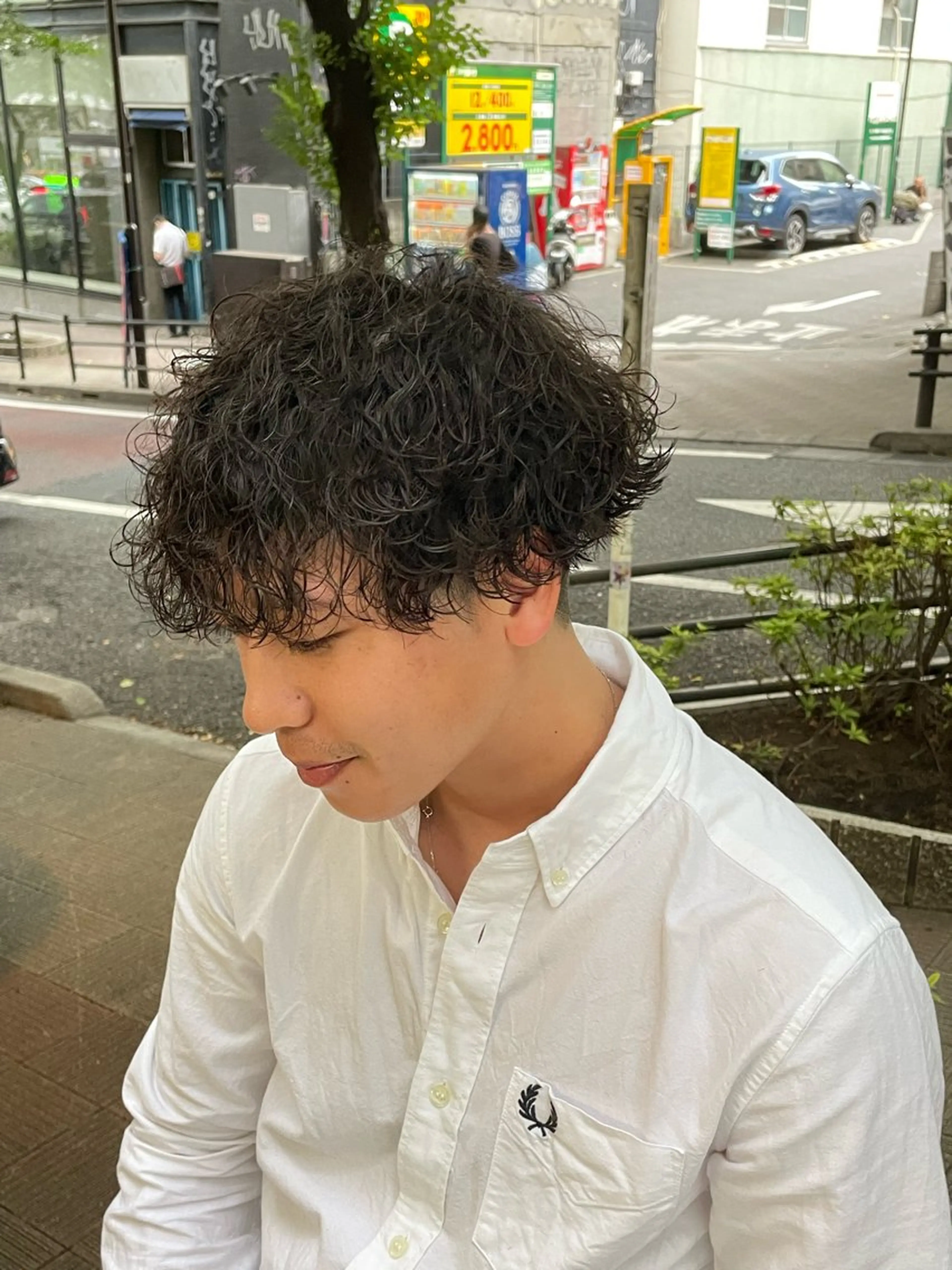 パーマ メンズ メンズパーマ 波巻きパーマ Le'a所属・渋谷/フェード/ 國分 翔のヘアスタイル