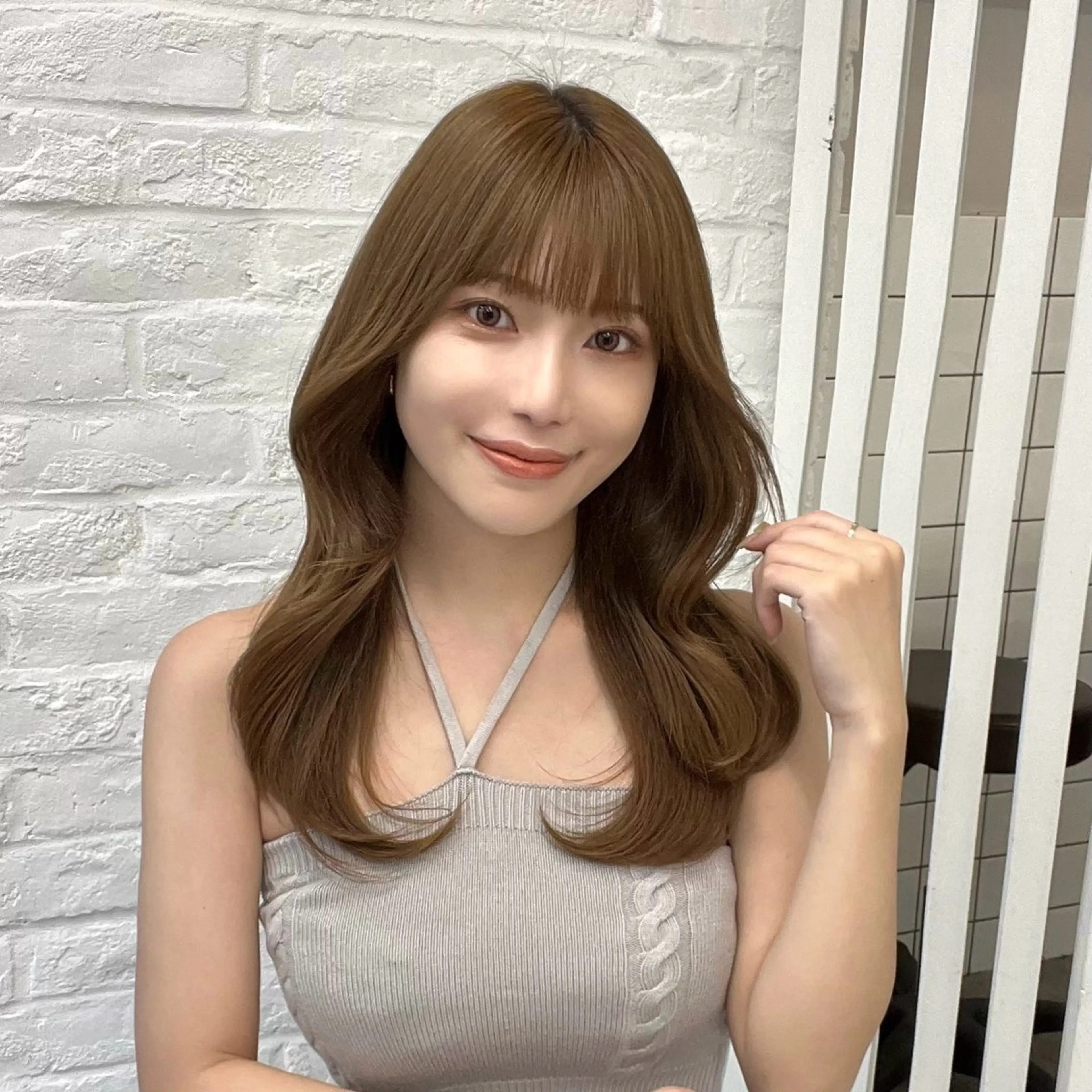 セミロング 映える顔まわり/前髪 特化 💗 ユキマのヘアスタイル