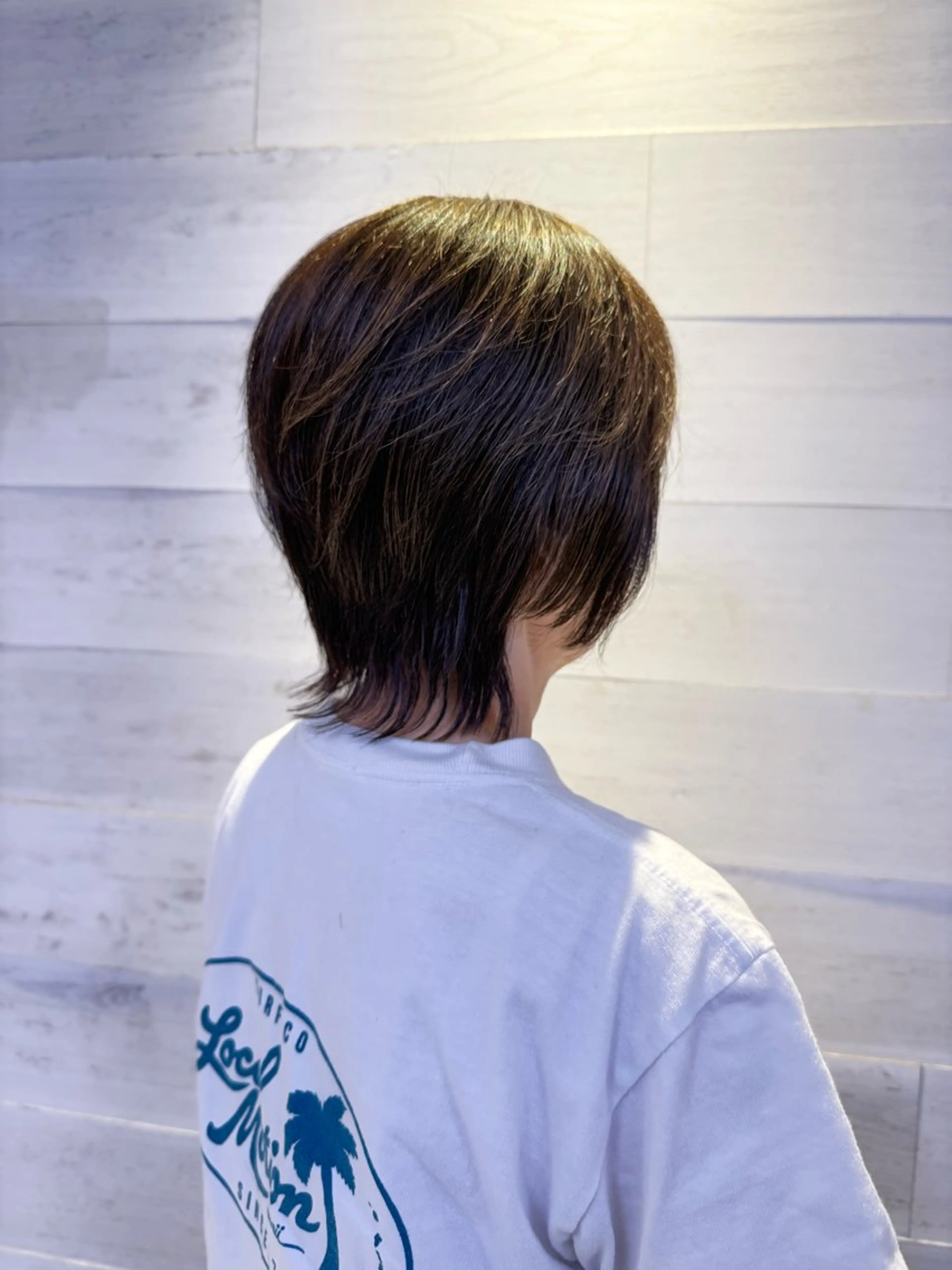 ミディアム ウルフカット Rinka🍓カット /髪質改善/縮毛矯正のヘアスタイル