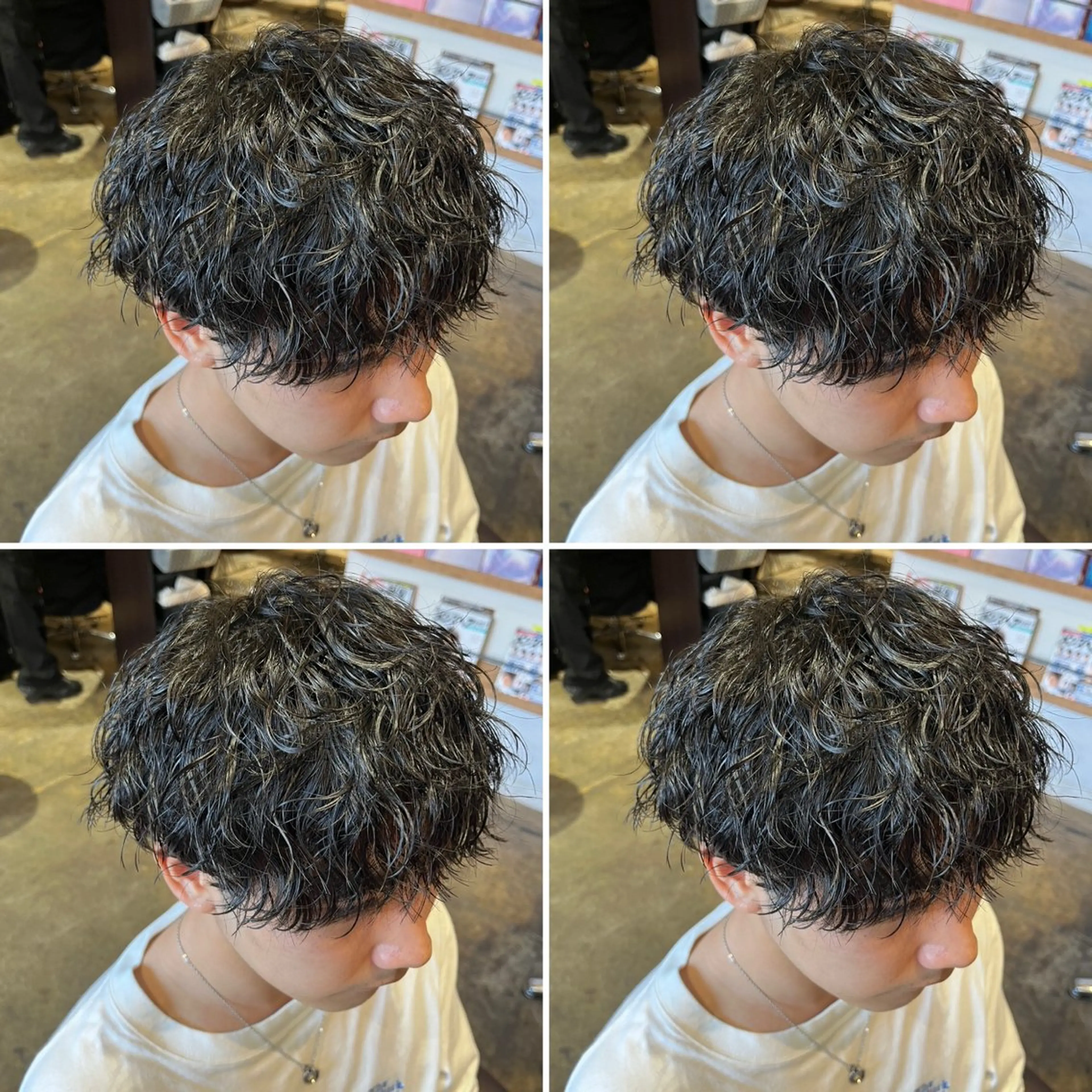 パーマ メンズ カット パーマ トリートメント ヘアセット 💈メンズパーマ特化 店長望月謙二郎💈のヘアスタイル