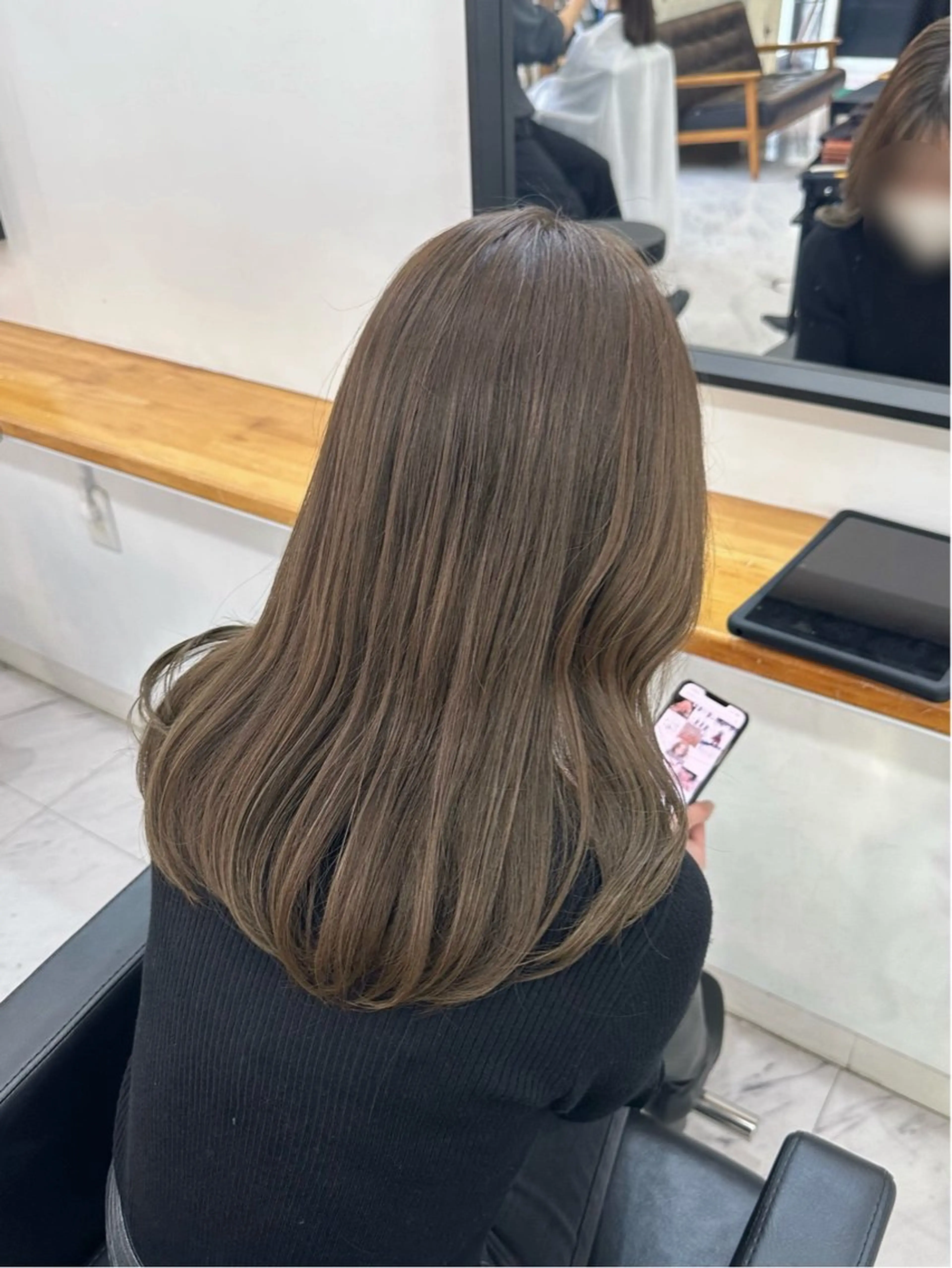 ロング カラー ヘアカラー トリートメント GiseL博多 HiROEのヘアスタイル