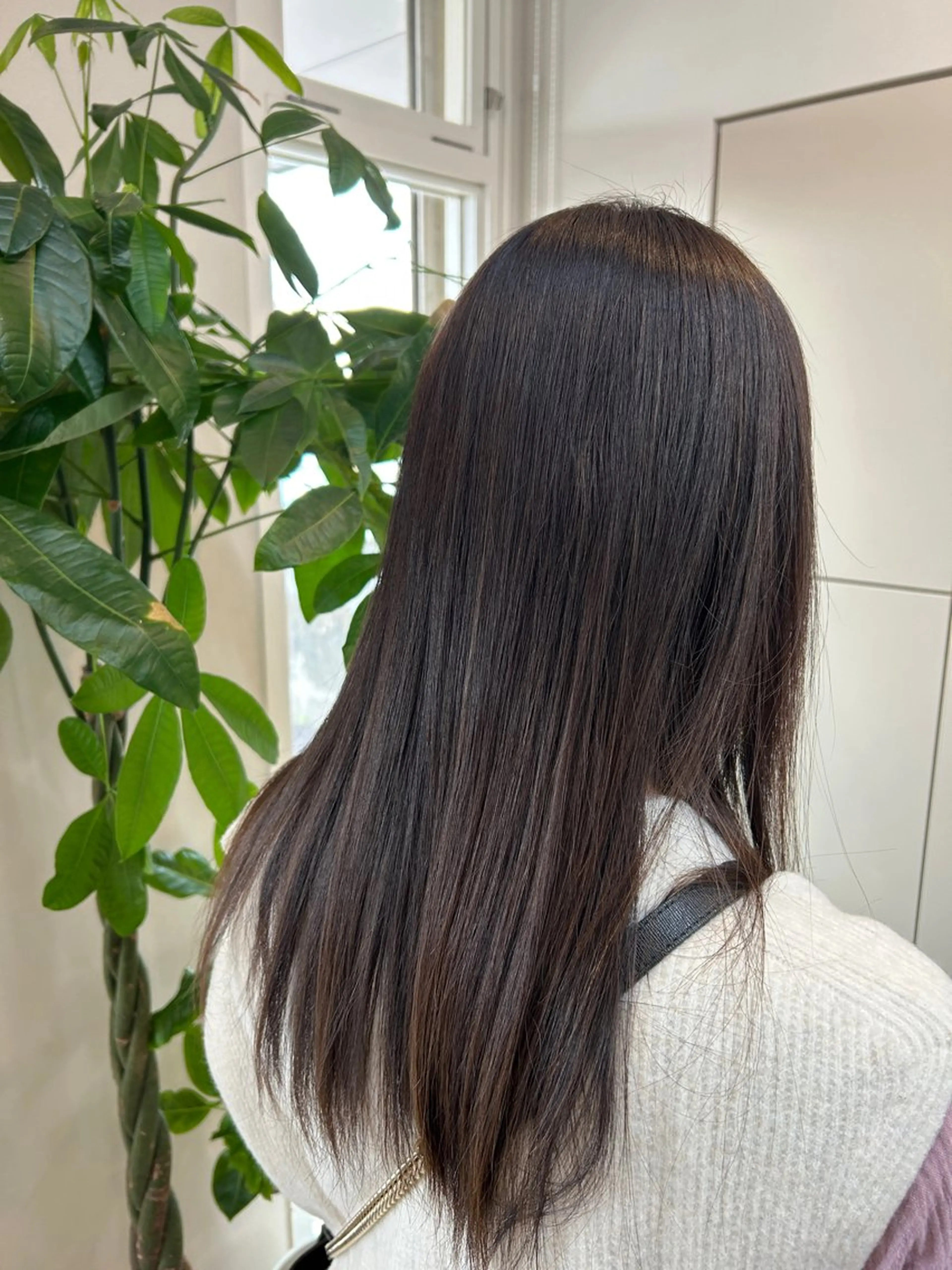 ロング ヘアカラー 縮毛矯正 中野 未来のヘアスタイル