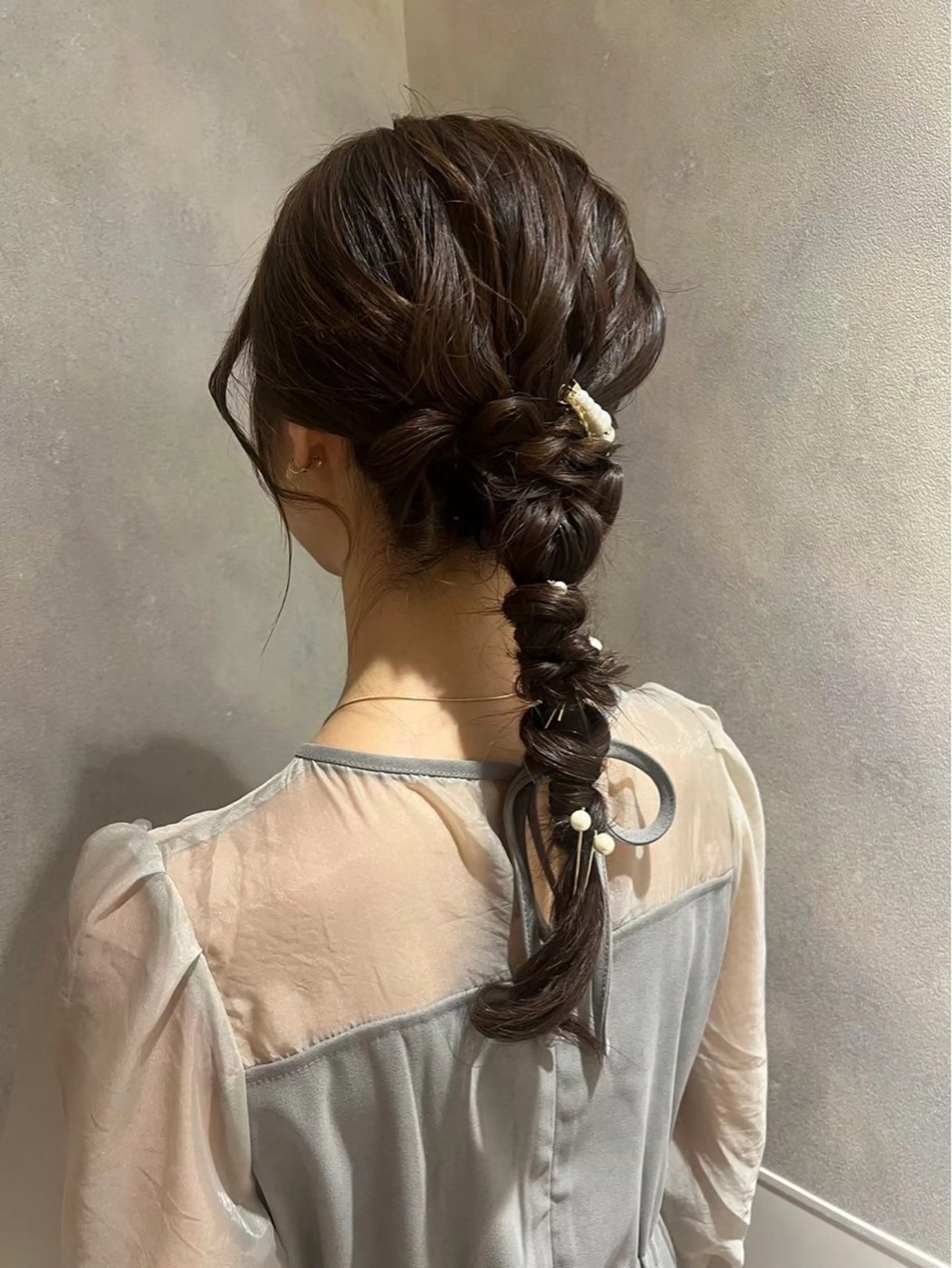 ロング ヘアアレンジ いなだ さくらのヘアスタイル