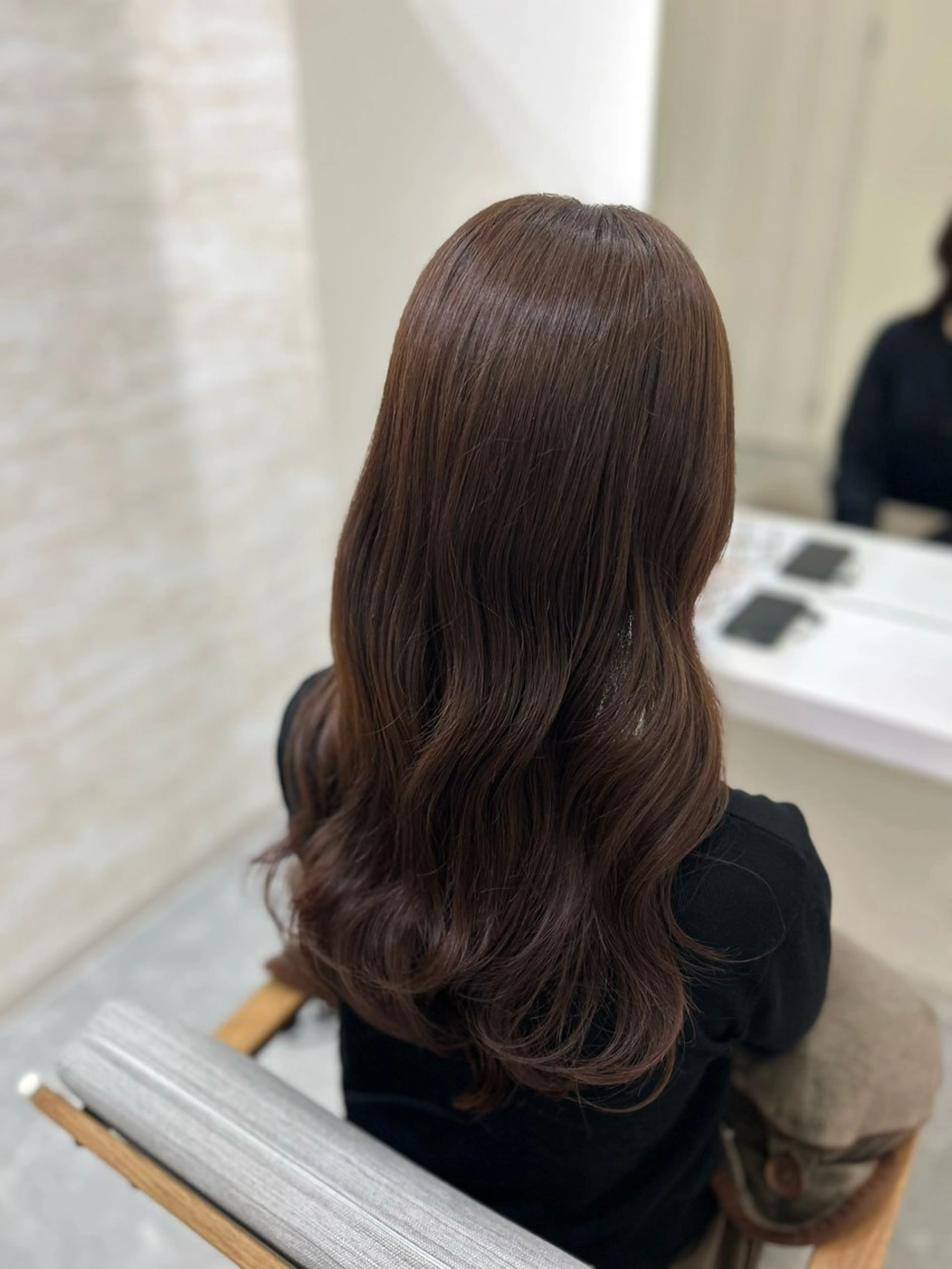 ロング カラー ヘアアレンジ カット ヘアカラー トリートメント 髪質改善&艶感カラー 🪄岡井美結のヘアスタイル