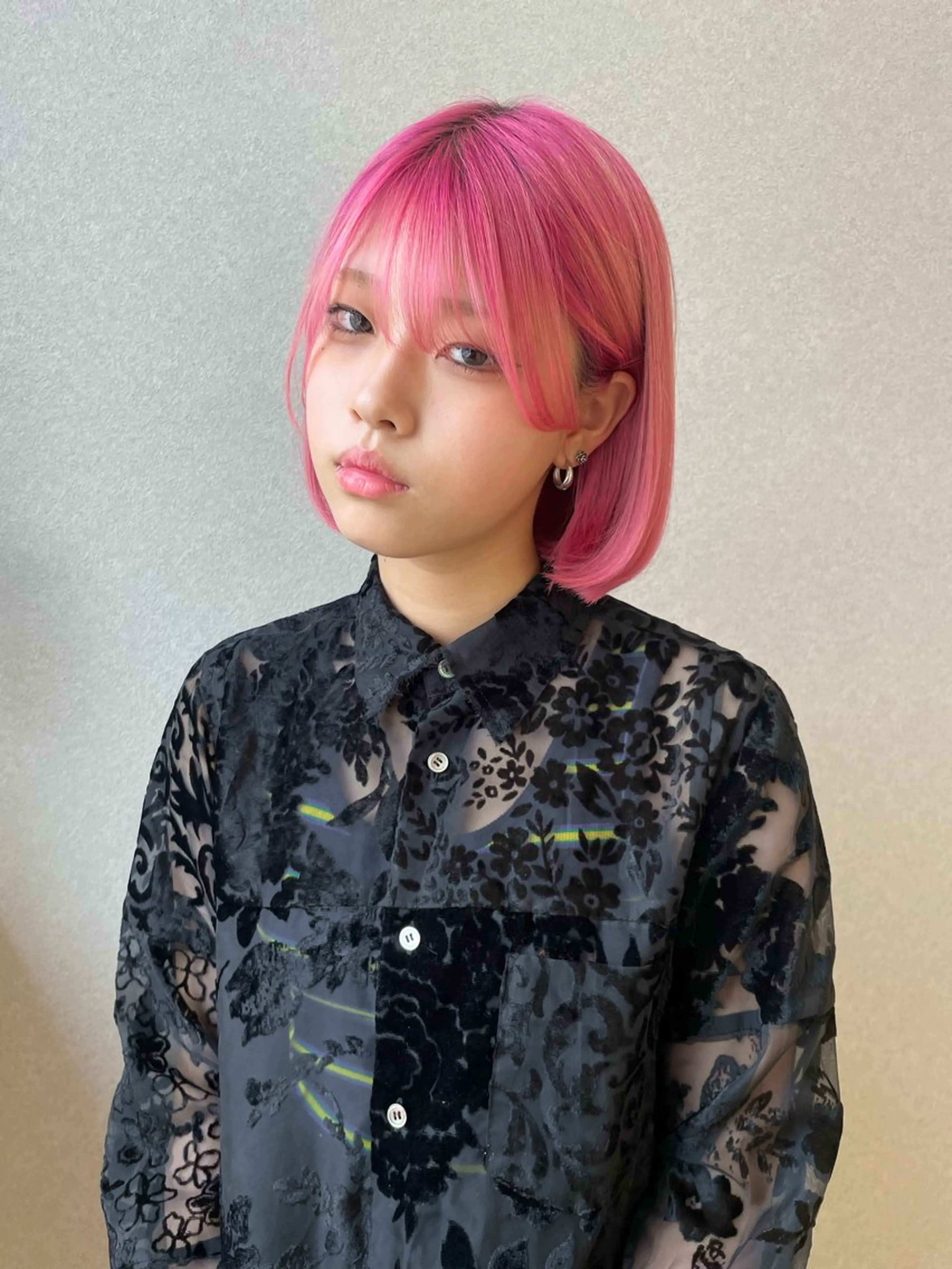 ミディアム カラー ブリーチ ケアブリーチ ダブルカラー ピンクカラー 薬院浄水通/ショート /メンズ/rukaのヘアスタイル